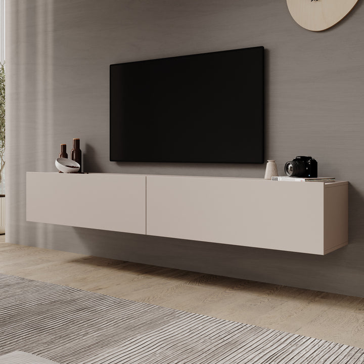 Gelvio - TV-Meubel - Beige - 200x32x32 cm
