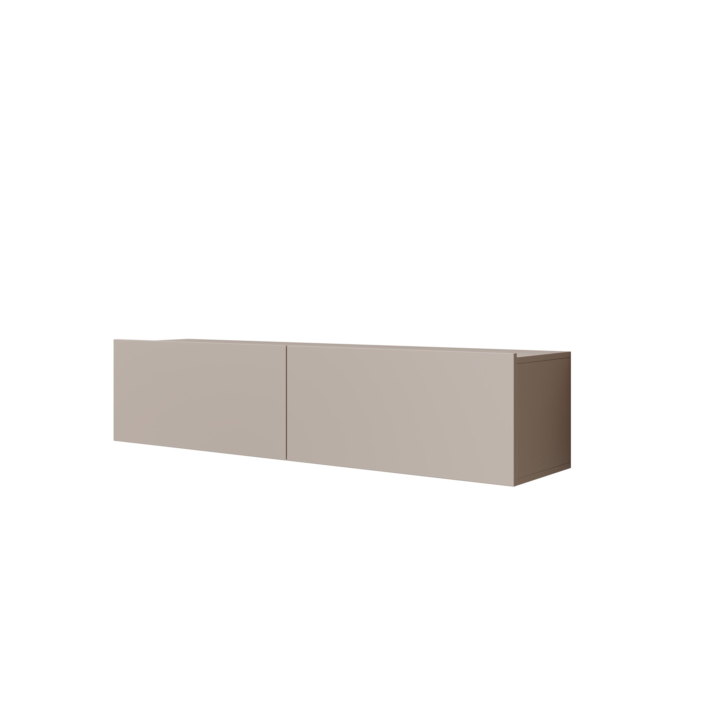 Gelvio - TV-Meubel met LED - Beige - 144x32x32 cm