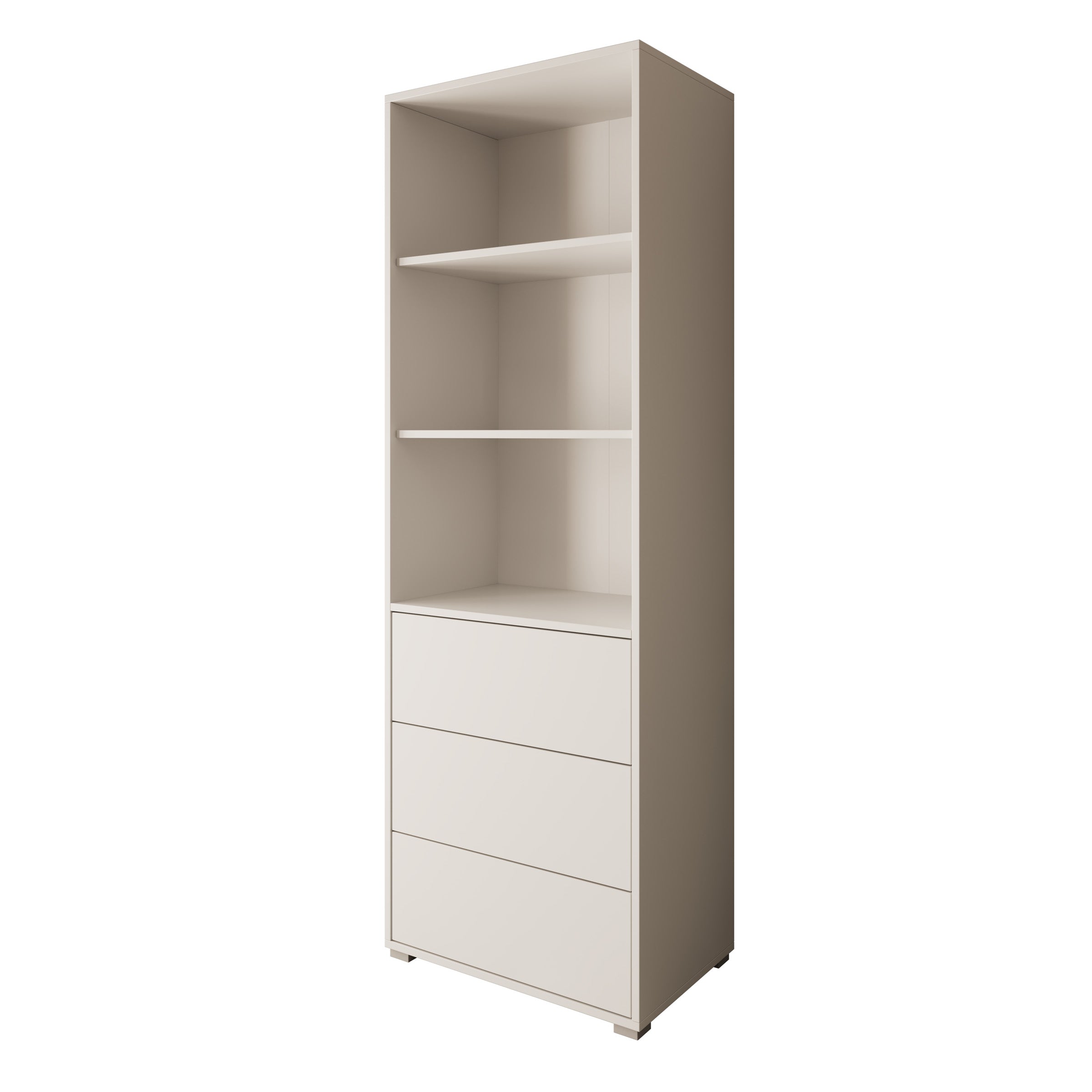 Gideon - Boekenkast - Wit - 60x40x178 cm