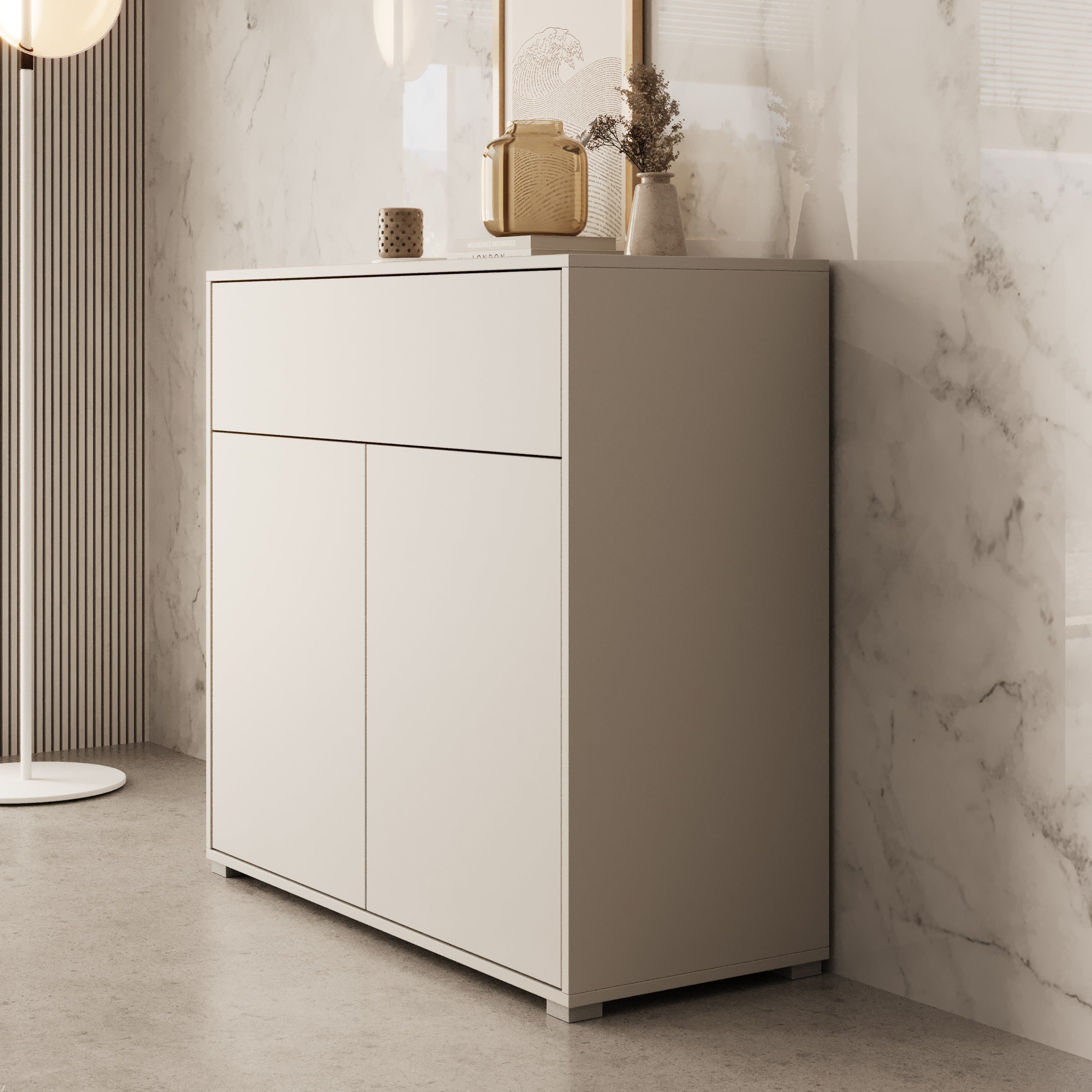 Gideon - Dressoir - Beige - 100x40x93 cm