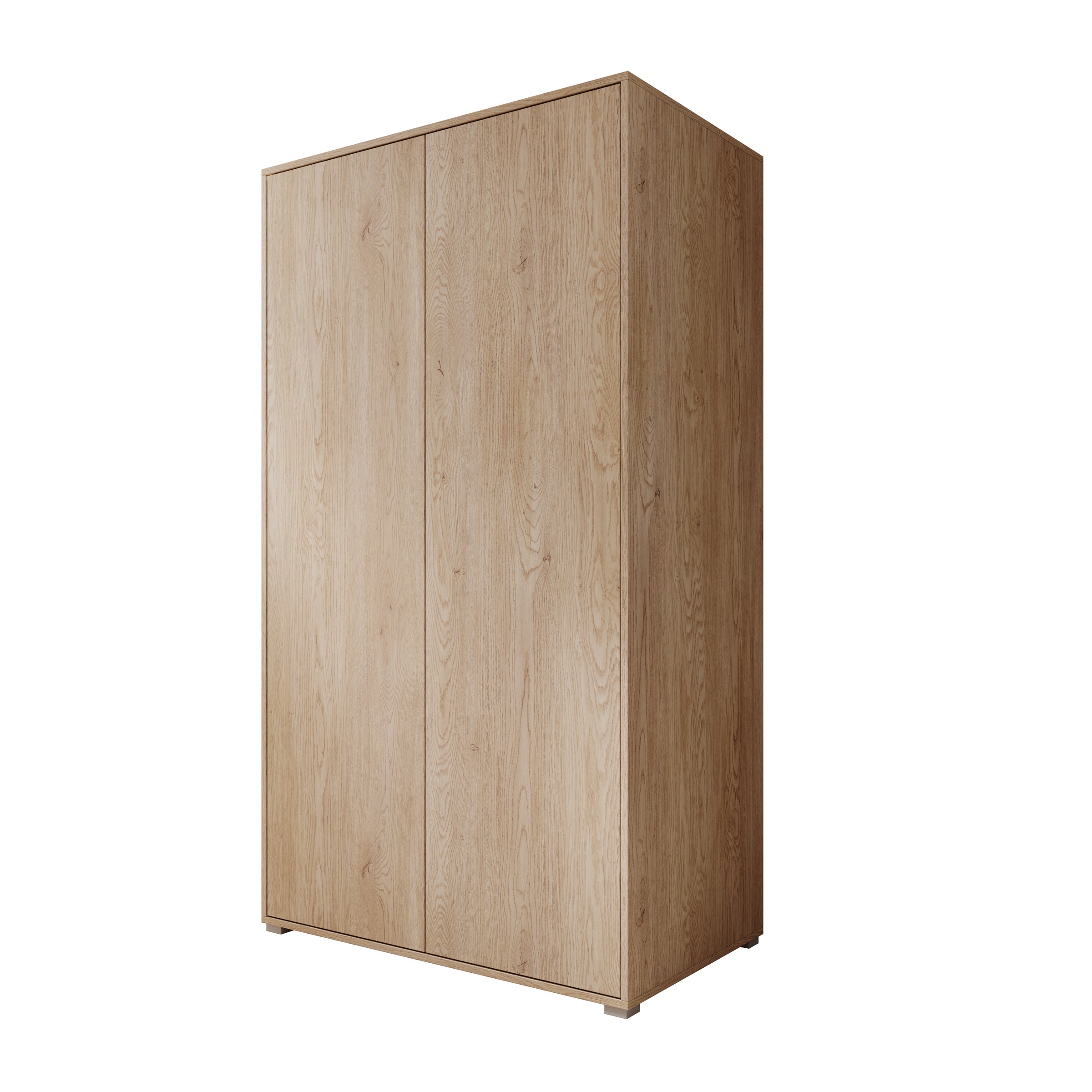 Gideon - Kledingkast 2-deurs - Eikenpatroon - 100x59x178 cm