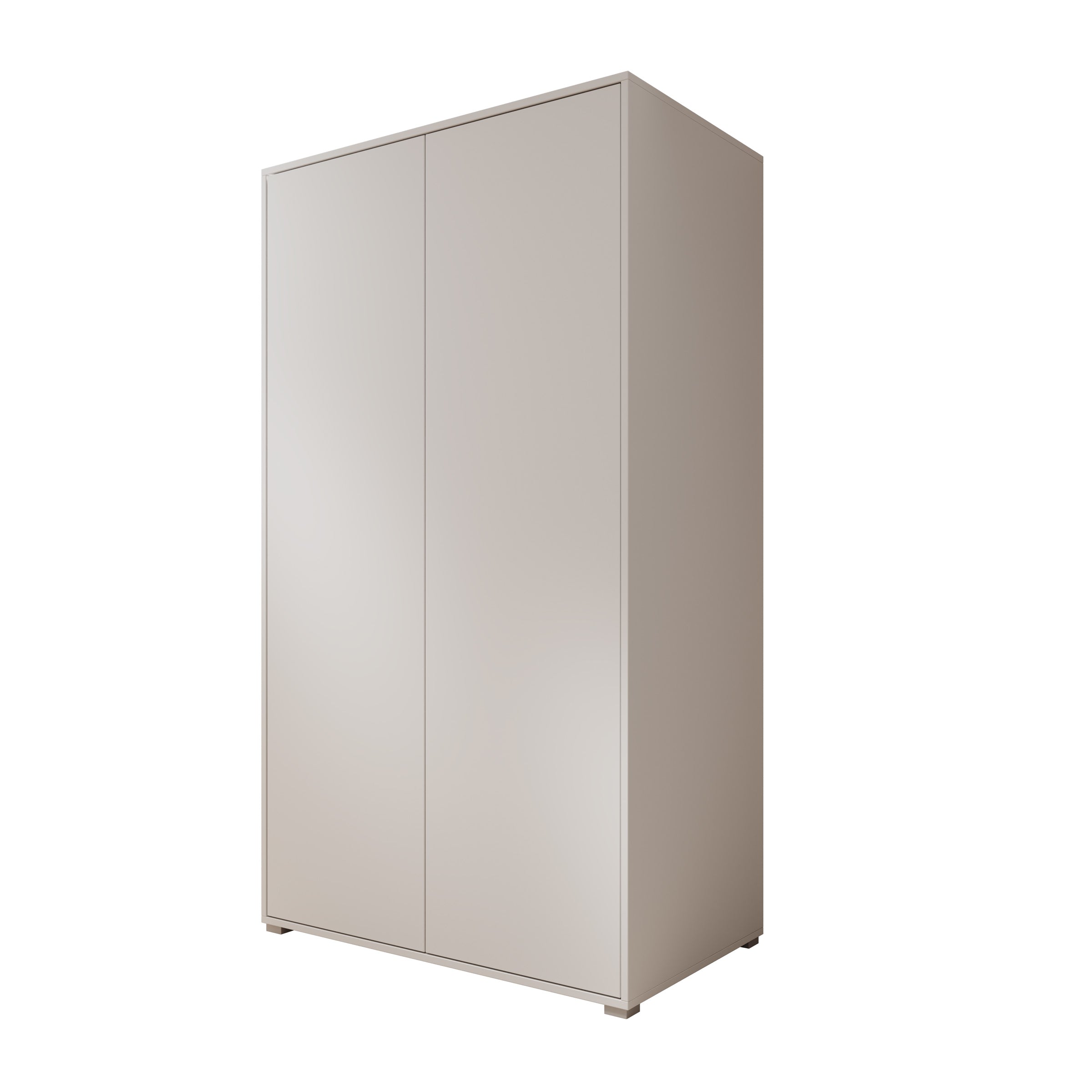 Gideon - Kledingkast 2-deurs - Wit - 100x59x178 cm