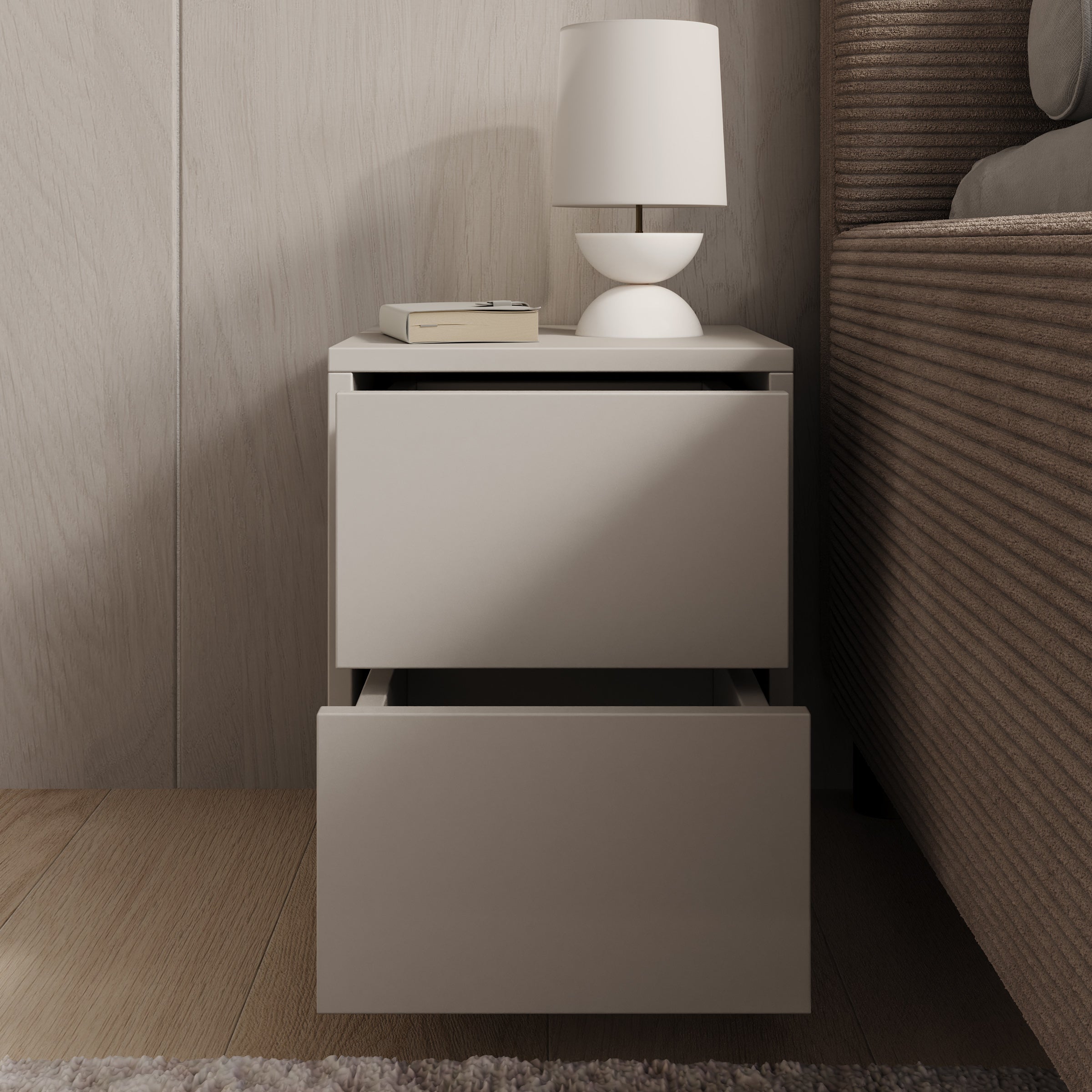 Gideon - Nachtkastje - Beige  - 30x31x38 cm