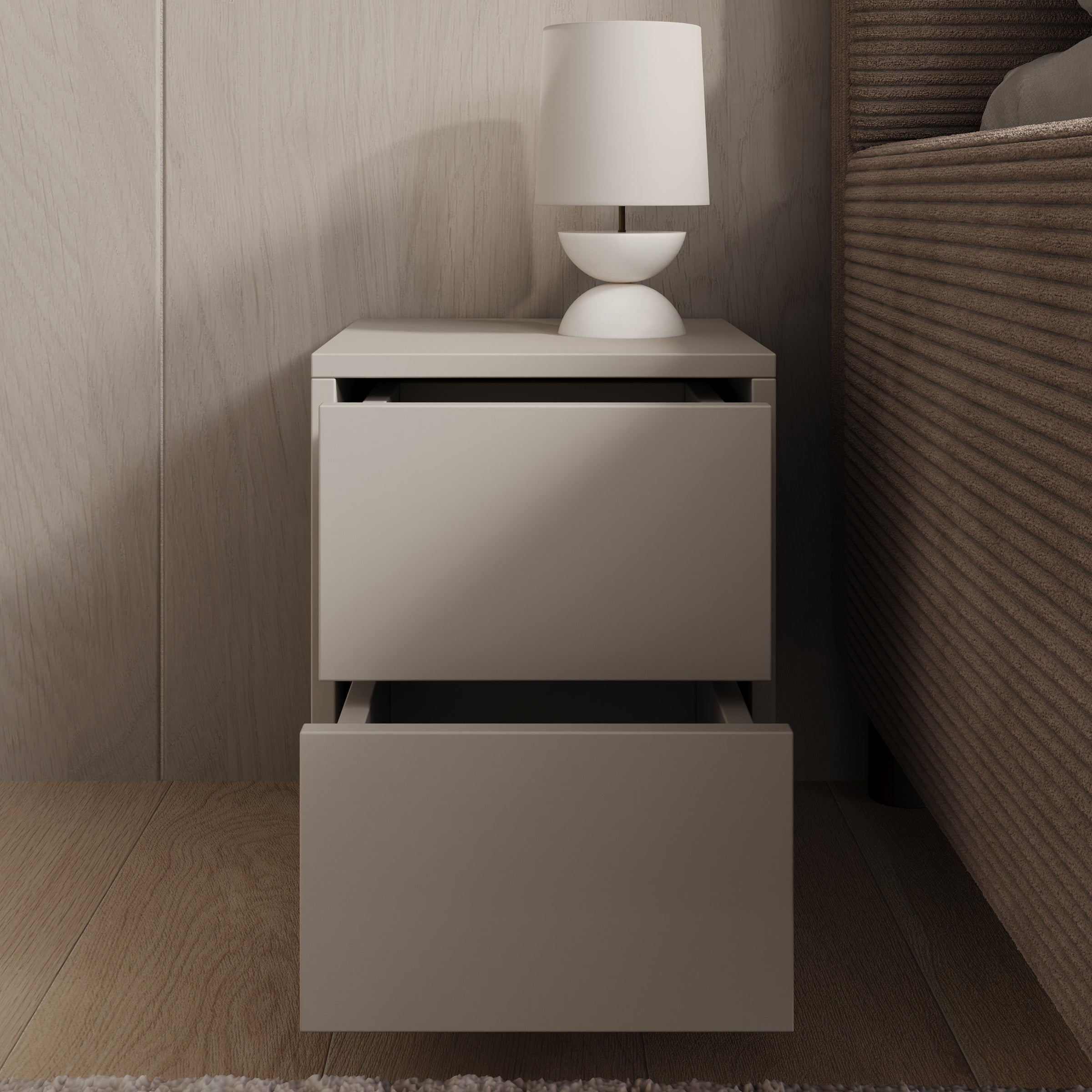 Gideon - Nachtkastje - Beige  - 30x31x38 cm