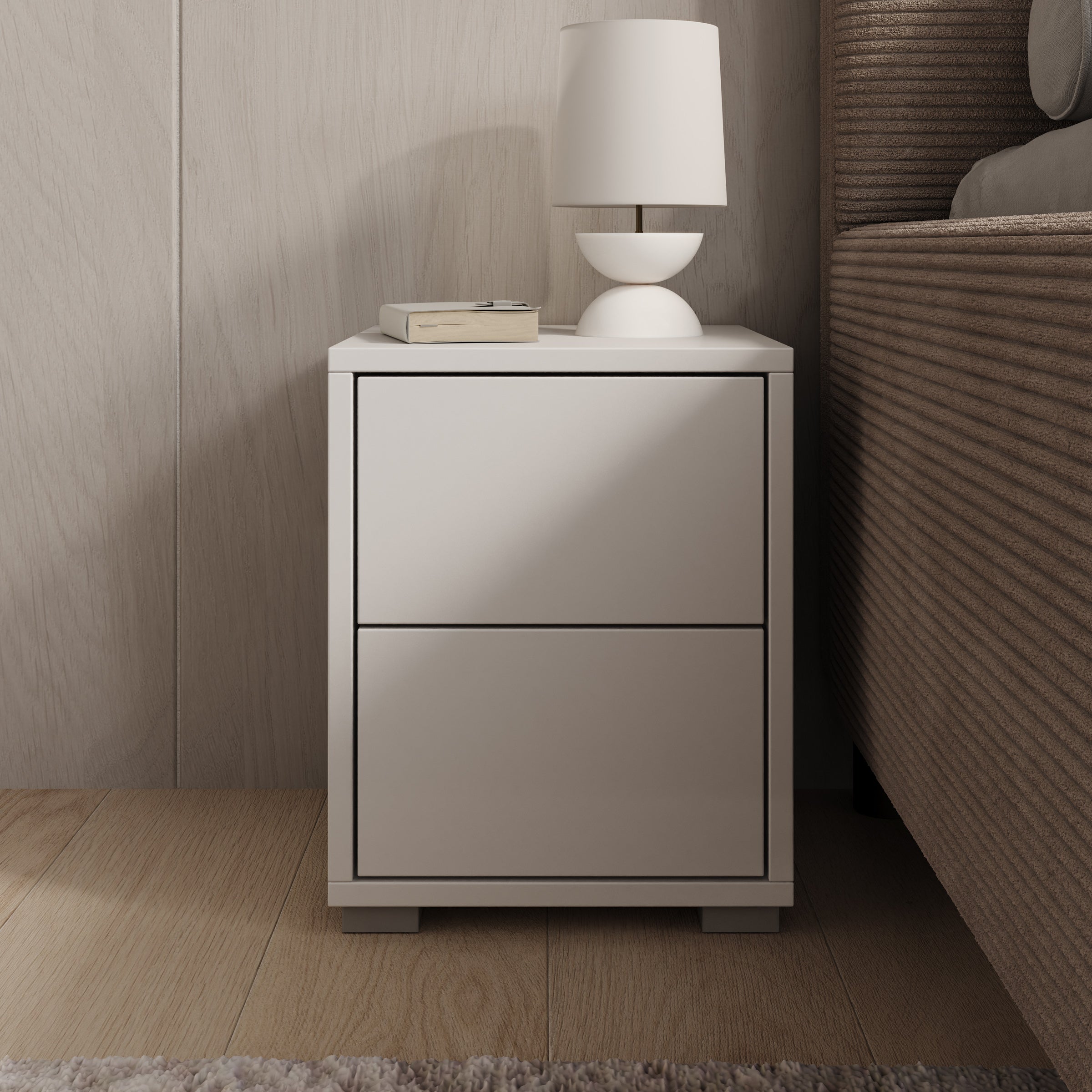 Gideon - Nachtkastje - Wit - 30x31x38 cm