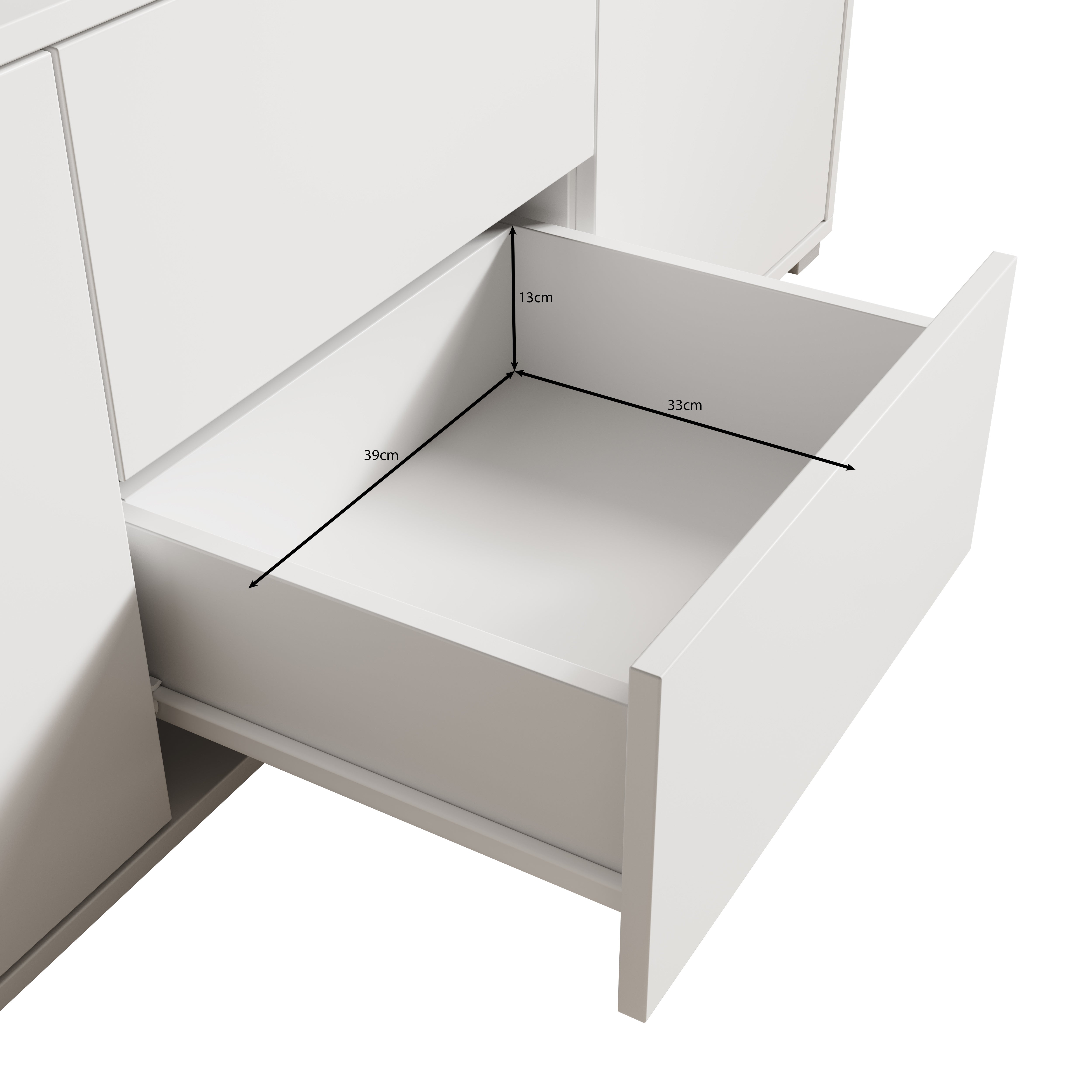 Gideon - TV-Meubel - Eikenpatroon - 141x41x50 cm