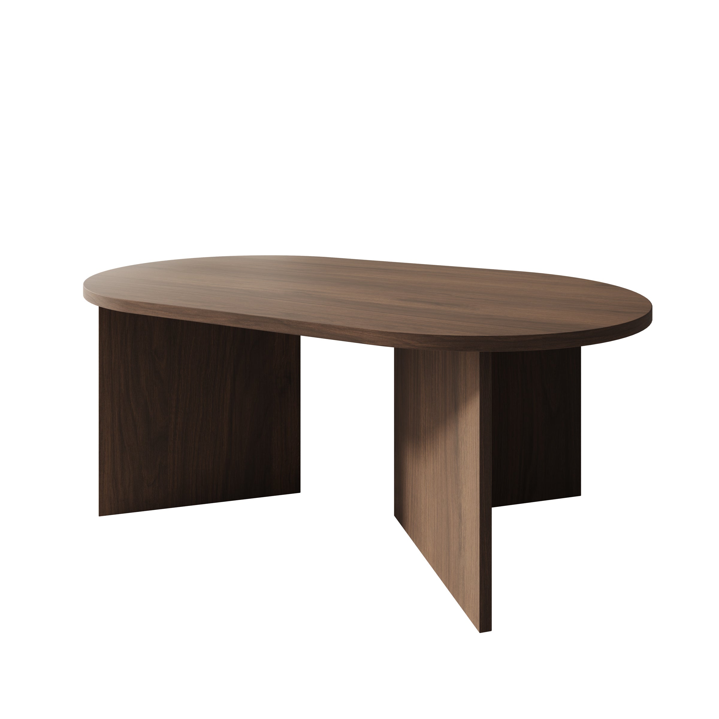 Glenne - Salontafel - Donker eikenpatroon - 110x65x42 cm