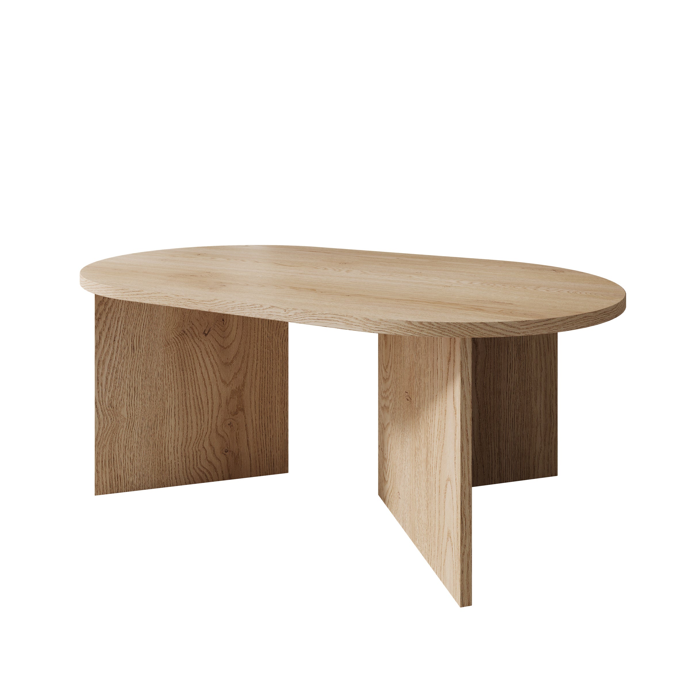 Glenne - Salontafel - Licht eikenpatroon - 110x65x42 cm