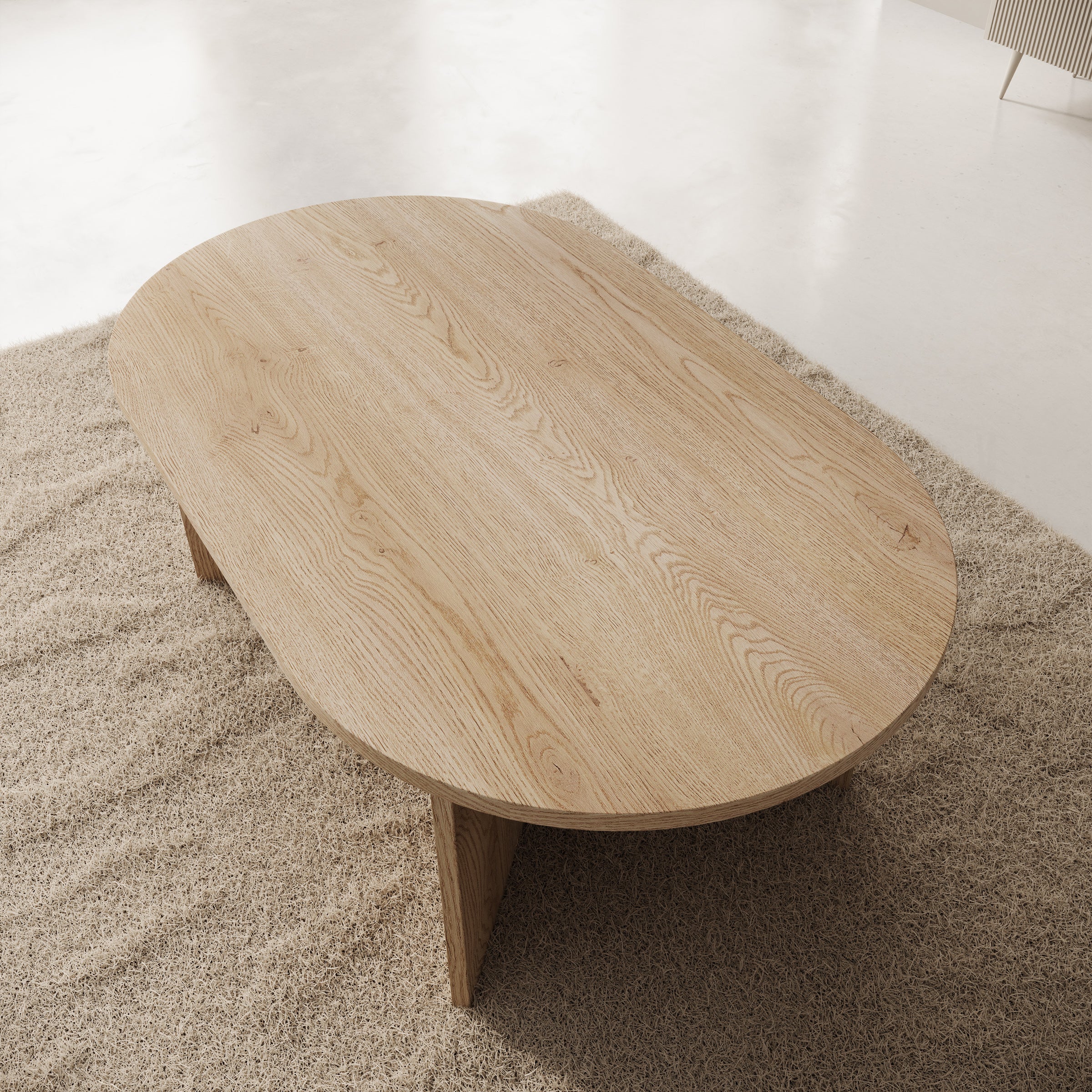 Glenne - Salontafel - Licht eikenpatroon - 110x65x42 cm