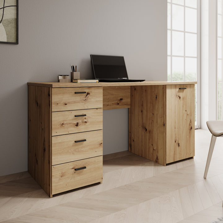 Glymp - Bureau - Eikenpatroon - 145x60x75 cm