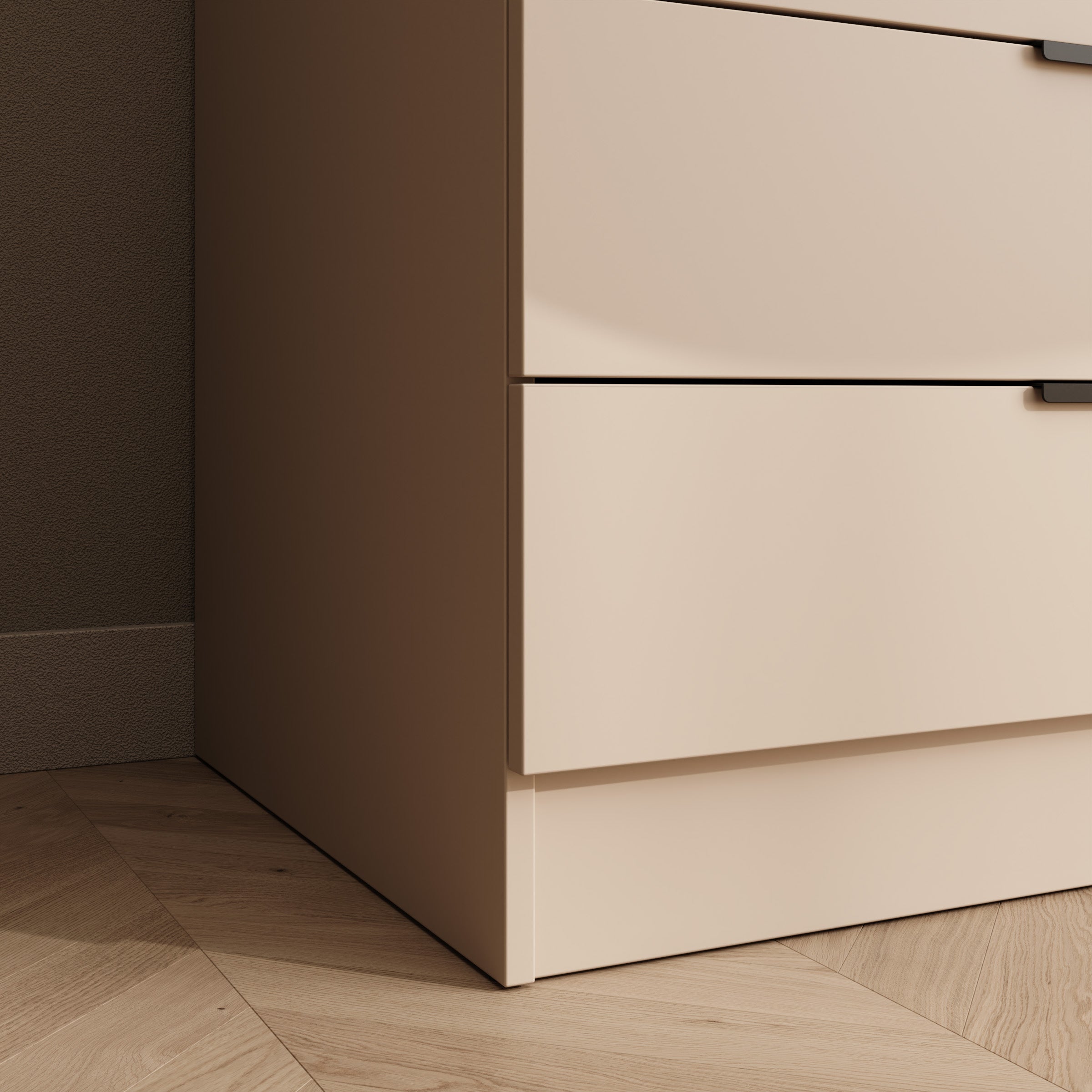 Goto - Kledingkast 4-deurs - Beige - 170x60x225 cm