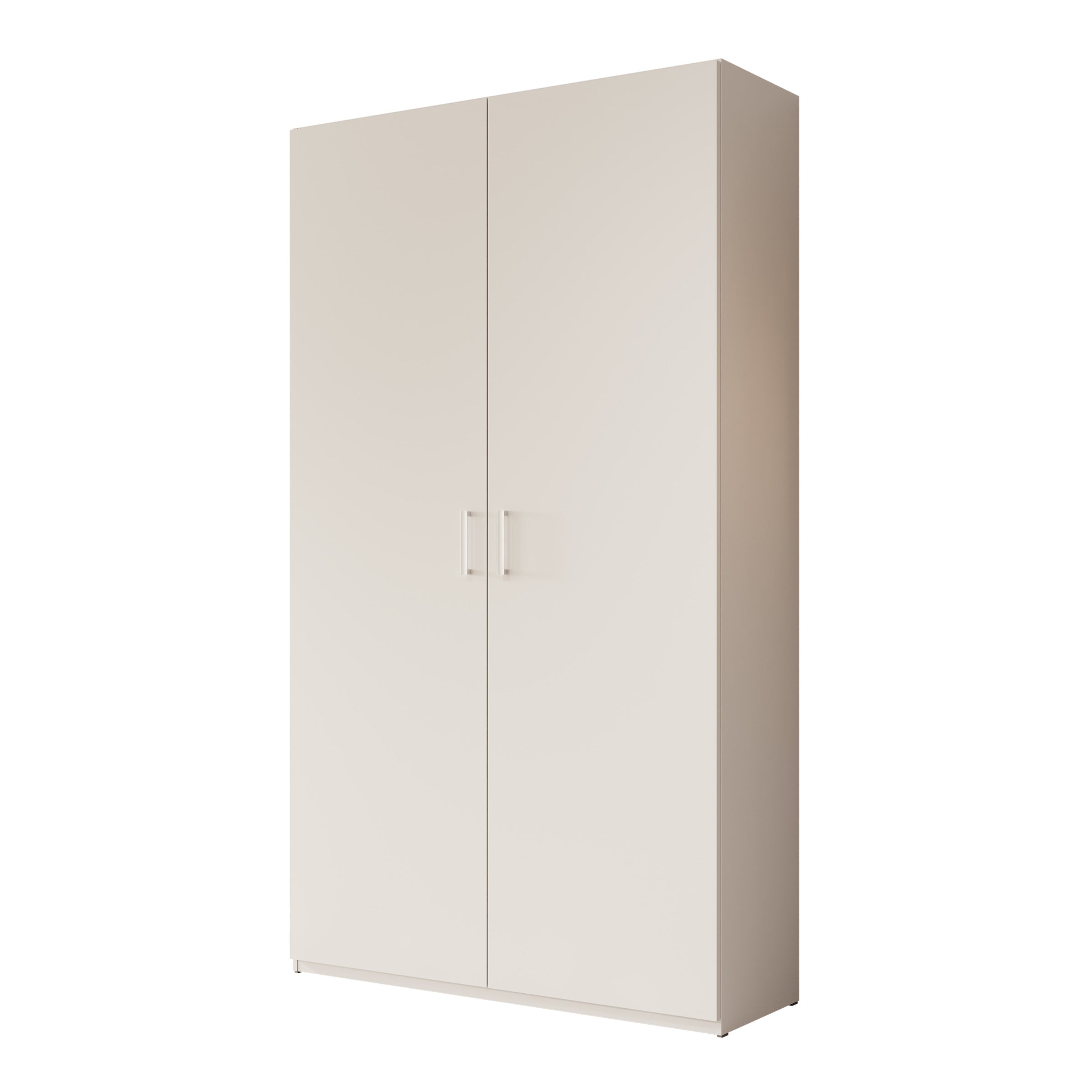 Havron - Kledingkast 2 deurs - Wit - 120x42x211 cm