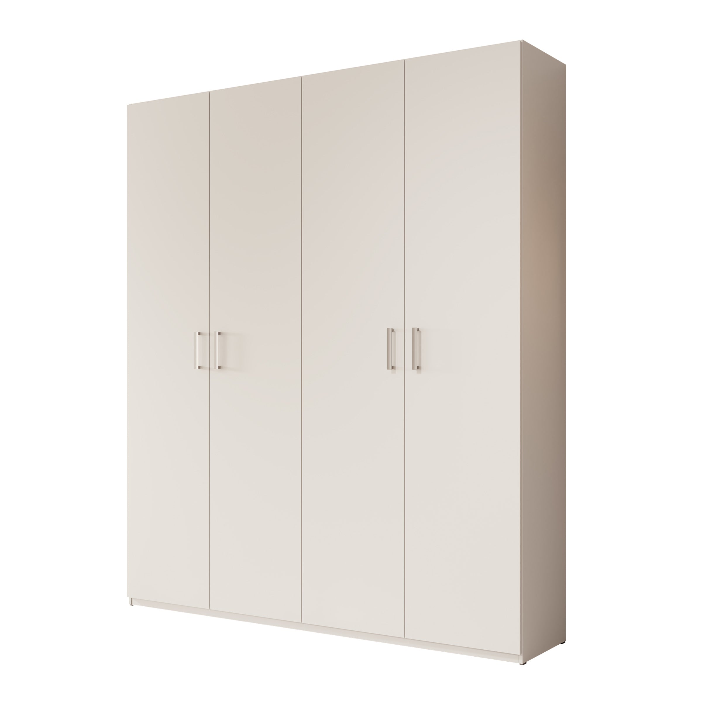 Havron - Kledingkast 4 deurs - Wit - 178x42x211 cm