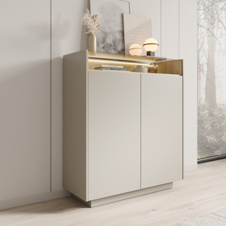 Heath - Dressoir - Beige - 103x40x119 cm