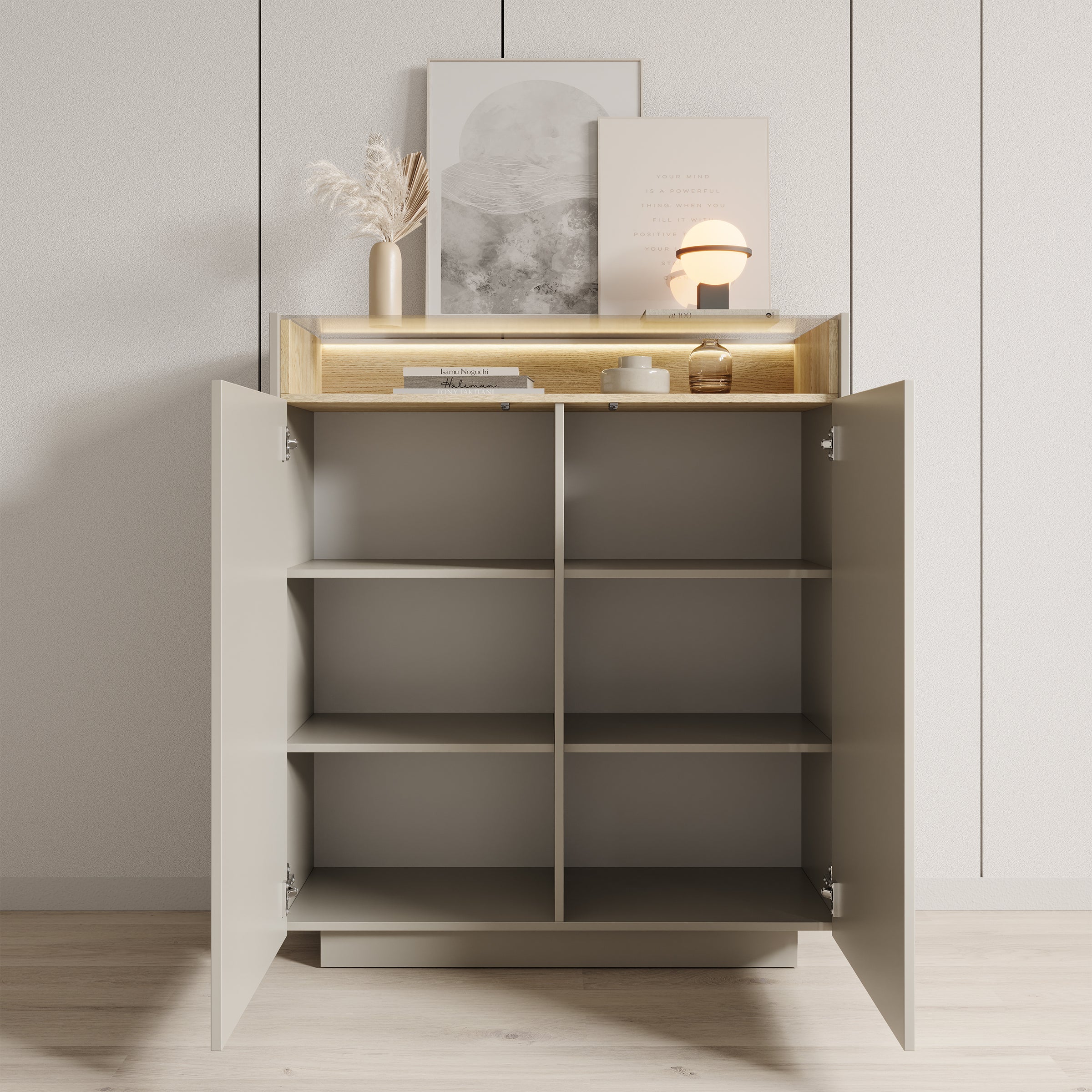 Heath - Dressoir - Beige - 103x40x119 cm