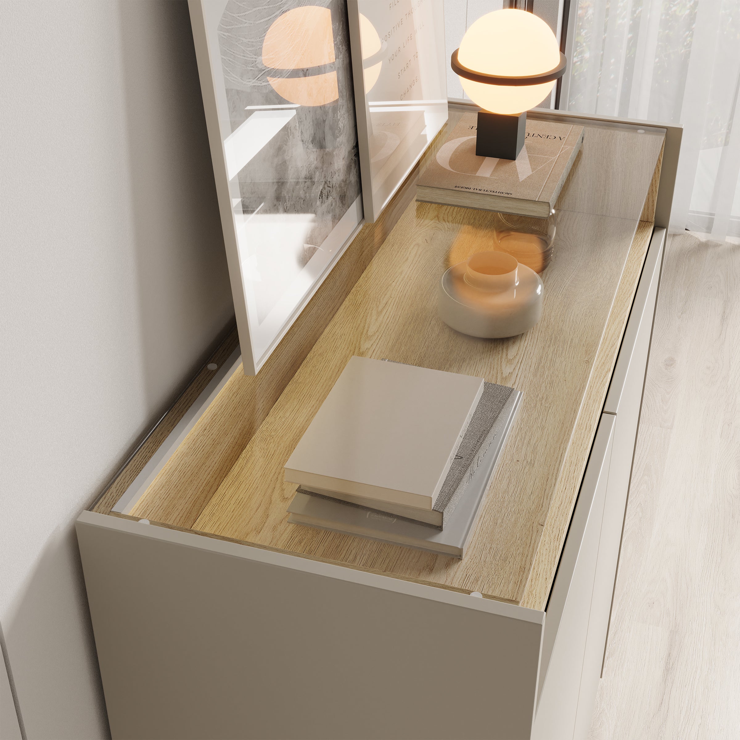 Heath - Dressoir - Beige - 103x40x119 cm