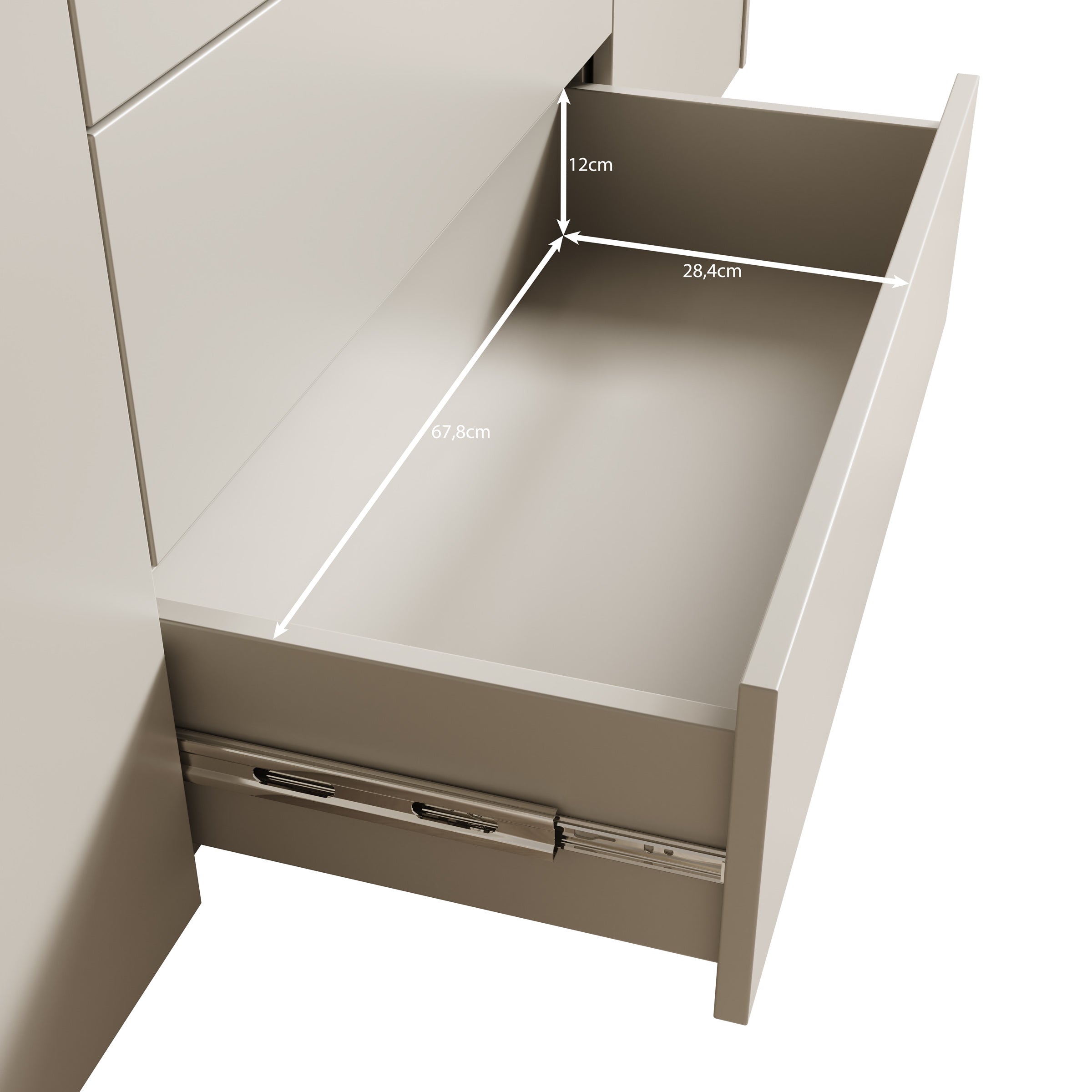 Heath - Dressoir - Beige - 176x40x83 cm