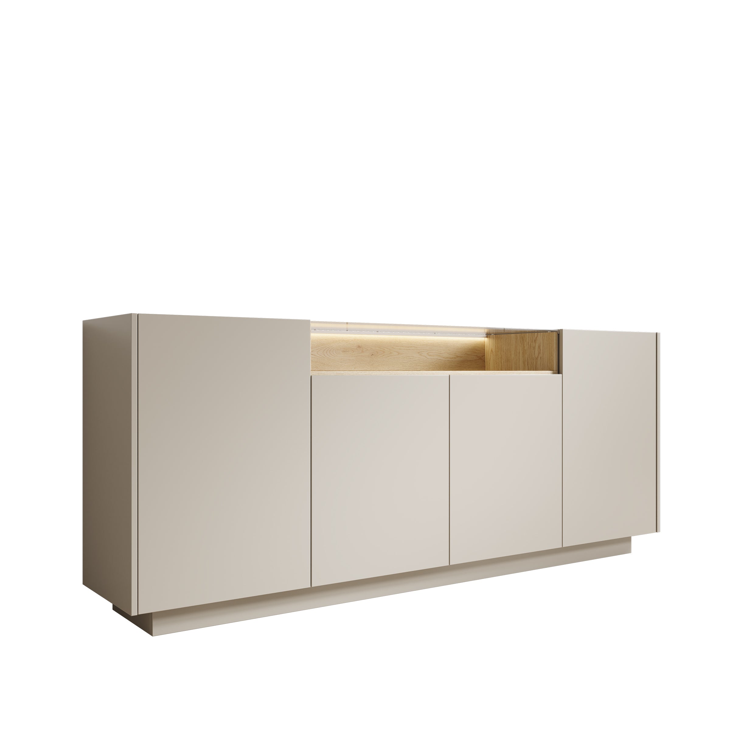 Heath - Dressoir - Beige - 203x40x83 cm