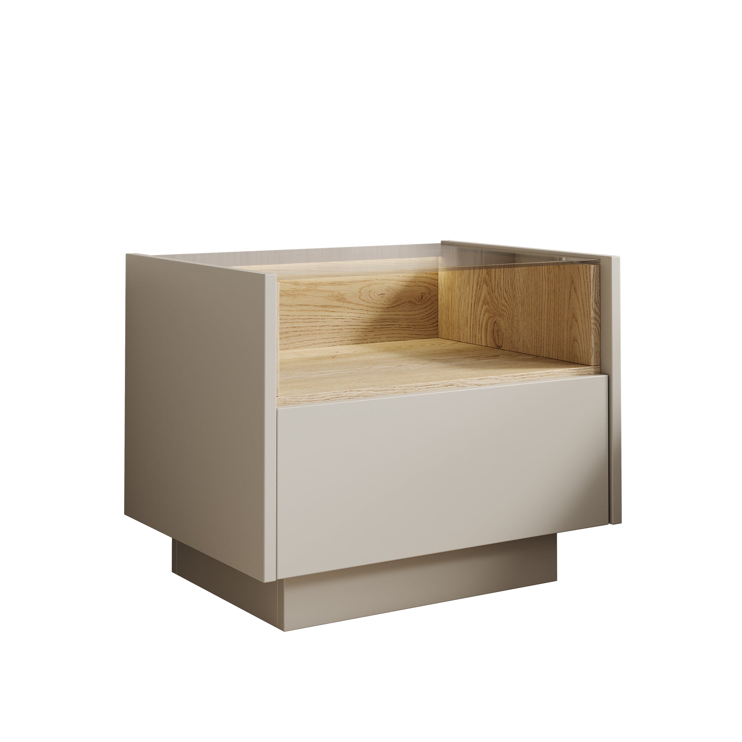 Heath - Nachtkastje - Beige - 43x40x43 cm