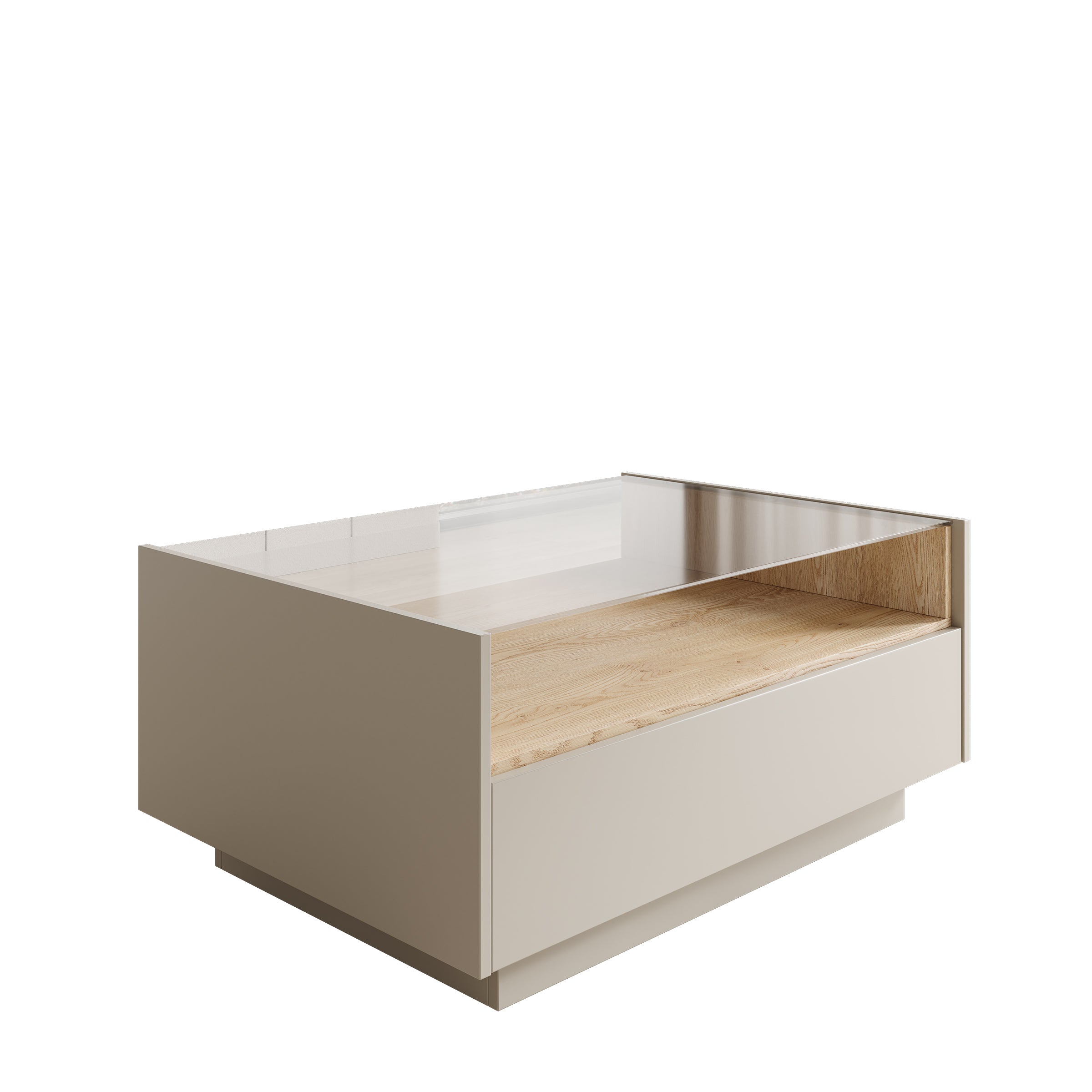 Heath - Salontafel - Beige - 96x67x43 cm