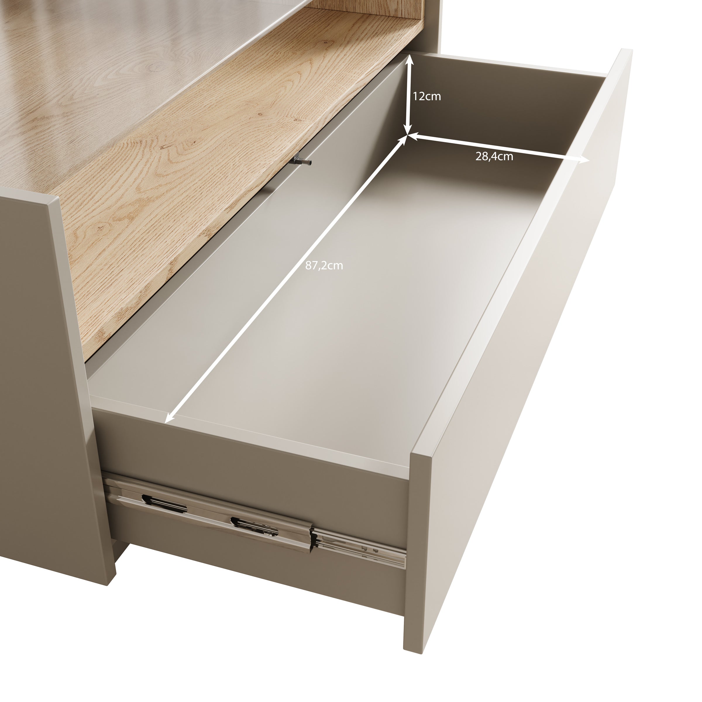 Heath - Salontafel - Beige - 96x67x43 cm