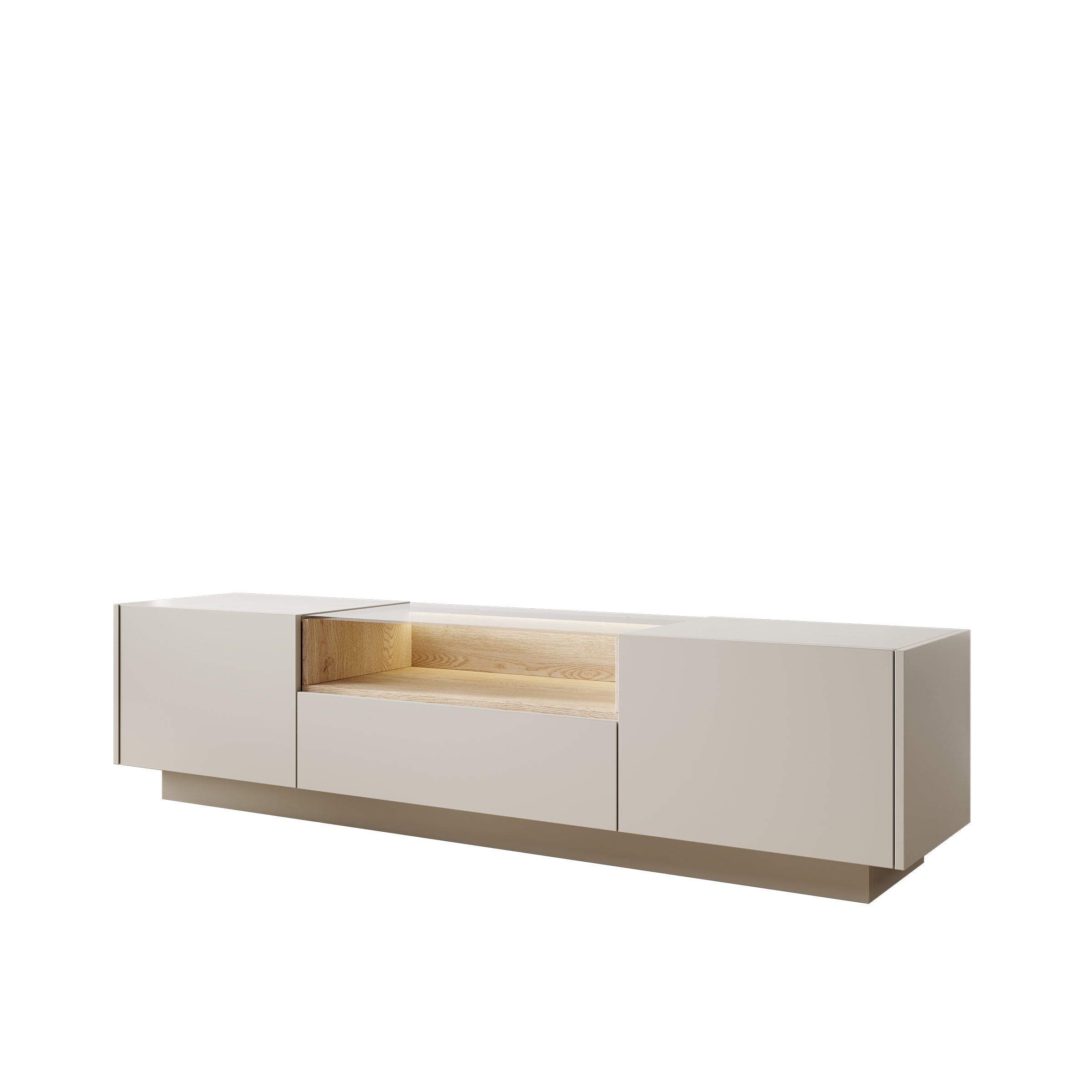 Heath - TV-Meubel - Beige - 176x40x43 cm