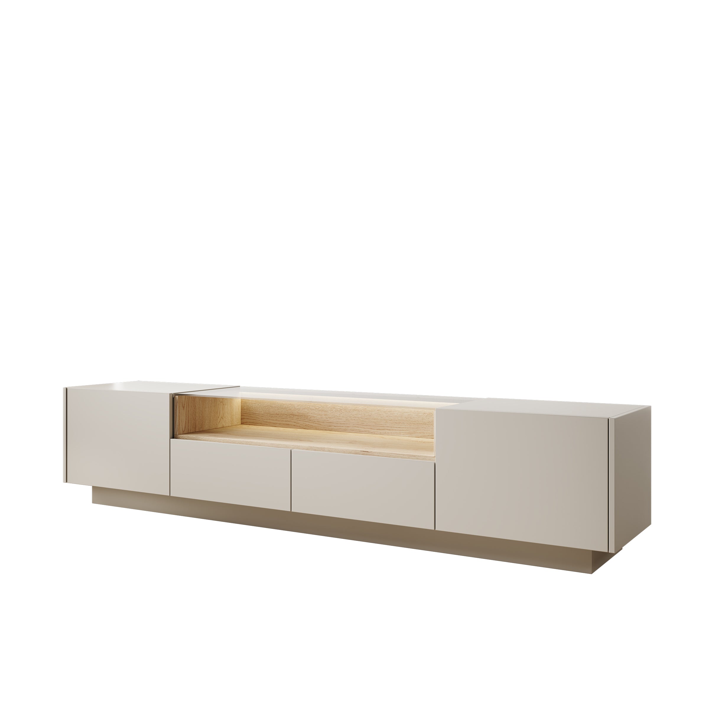 Heath - TV-Meubel - Beige - 203x40x43 cm