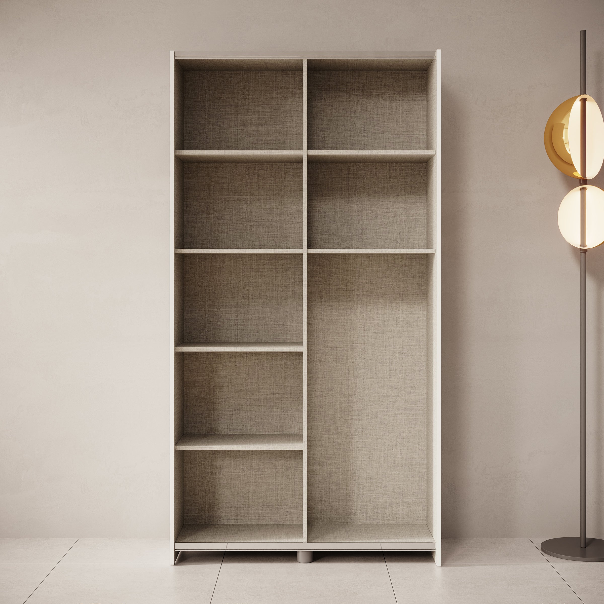 Helvar - Kledingkast met schuifdeuren - Wit - 100x39x191 cm