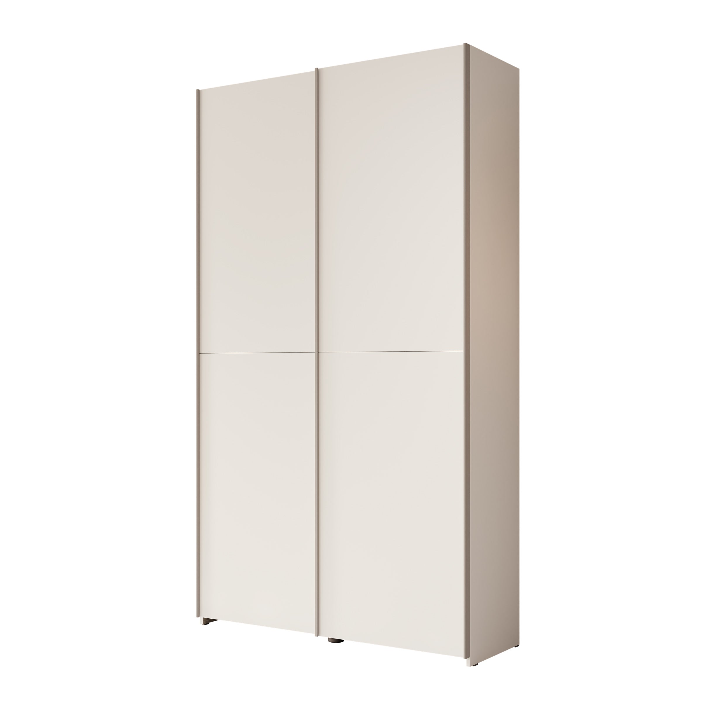 Helvar - Kledingkast met schuifdeuren - Wit - 120x39x211 cm