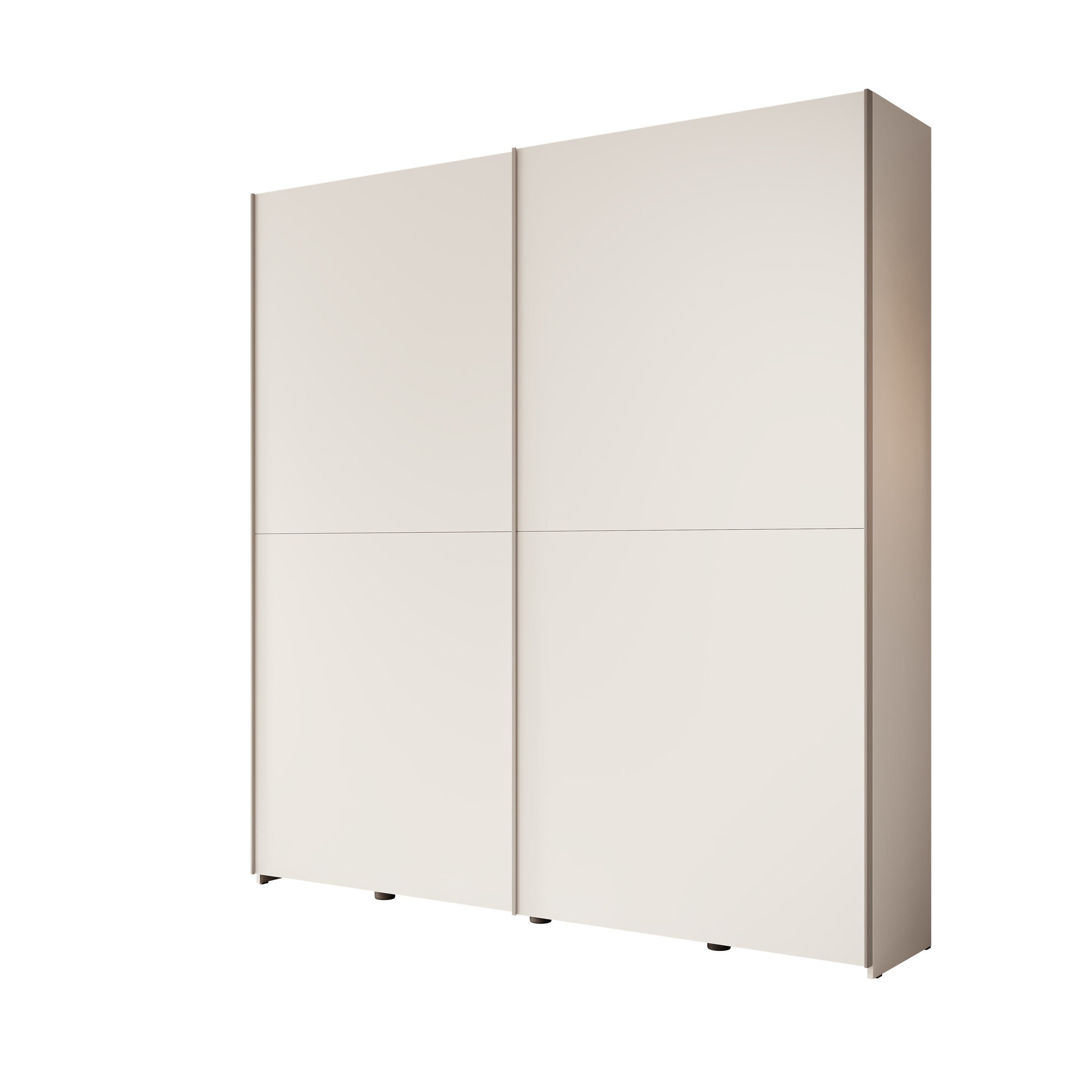 Helvar - Kledingkast met schuifdeuren - Wit - 200x39x211 cm