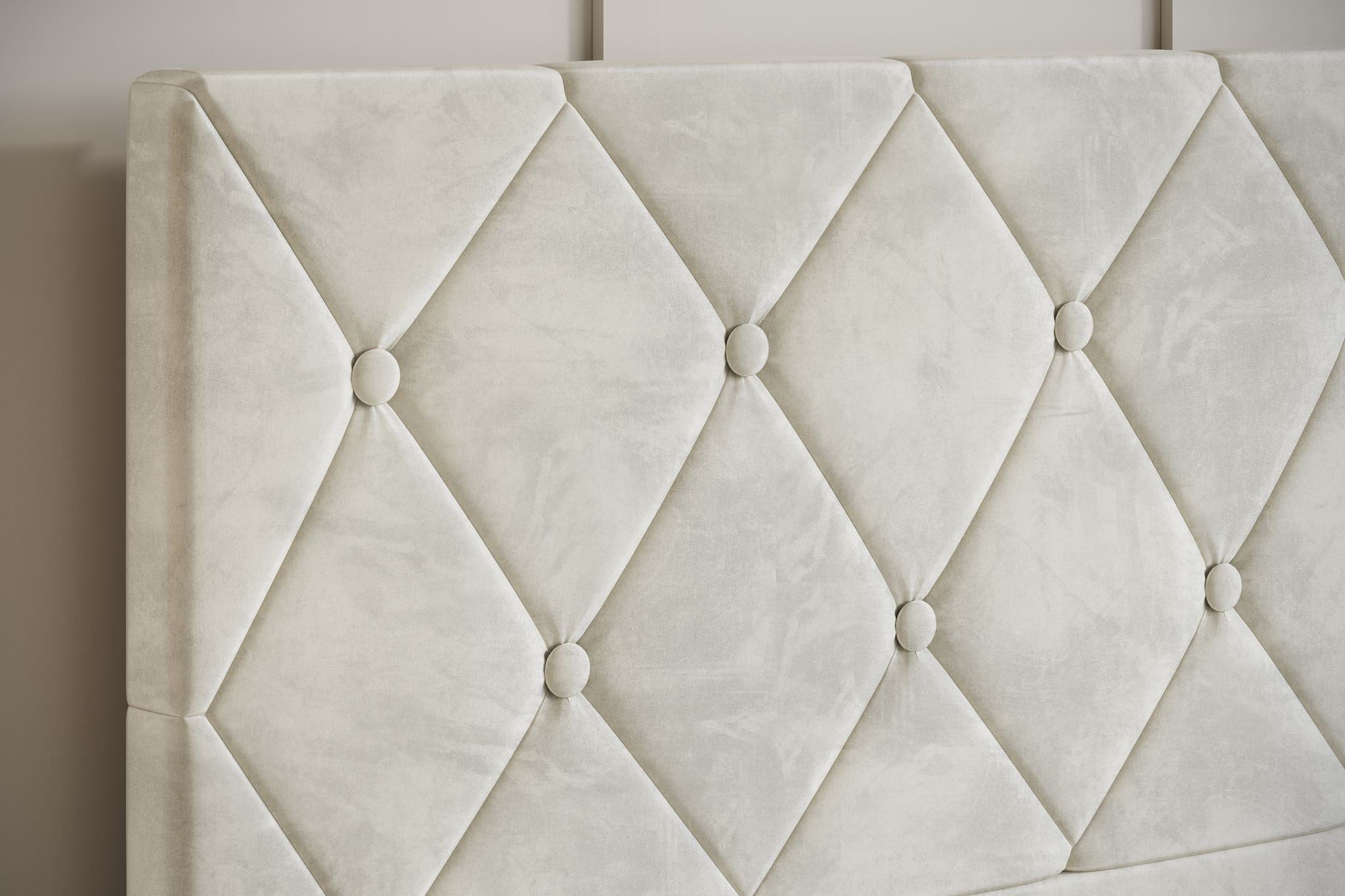 Hernandez - Eenpersoonsbed met opbergruimte - Beige - 90x200 cm