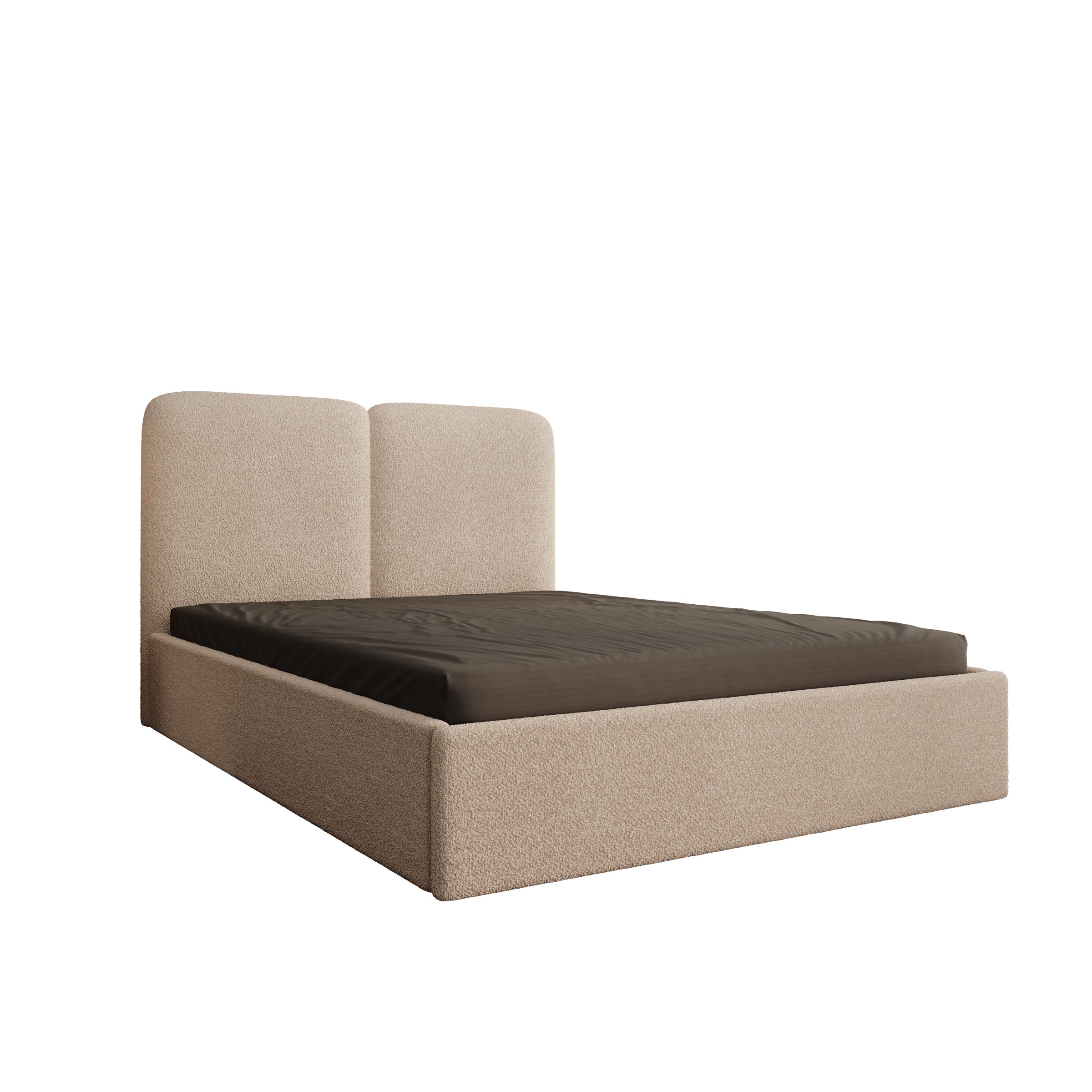 Hibrido - Tweepersoonsbed - Beige teddystof - 140x200 cm