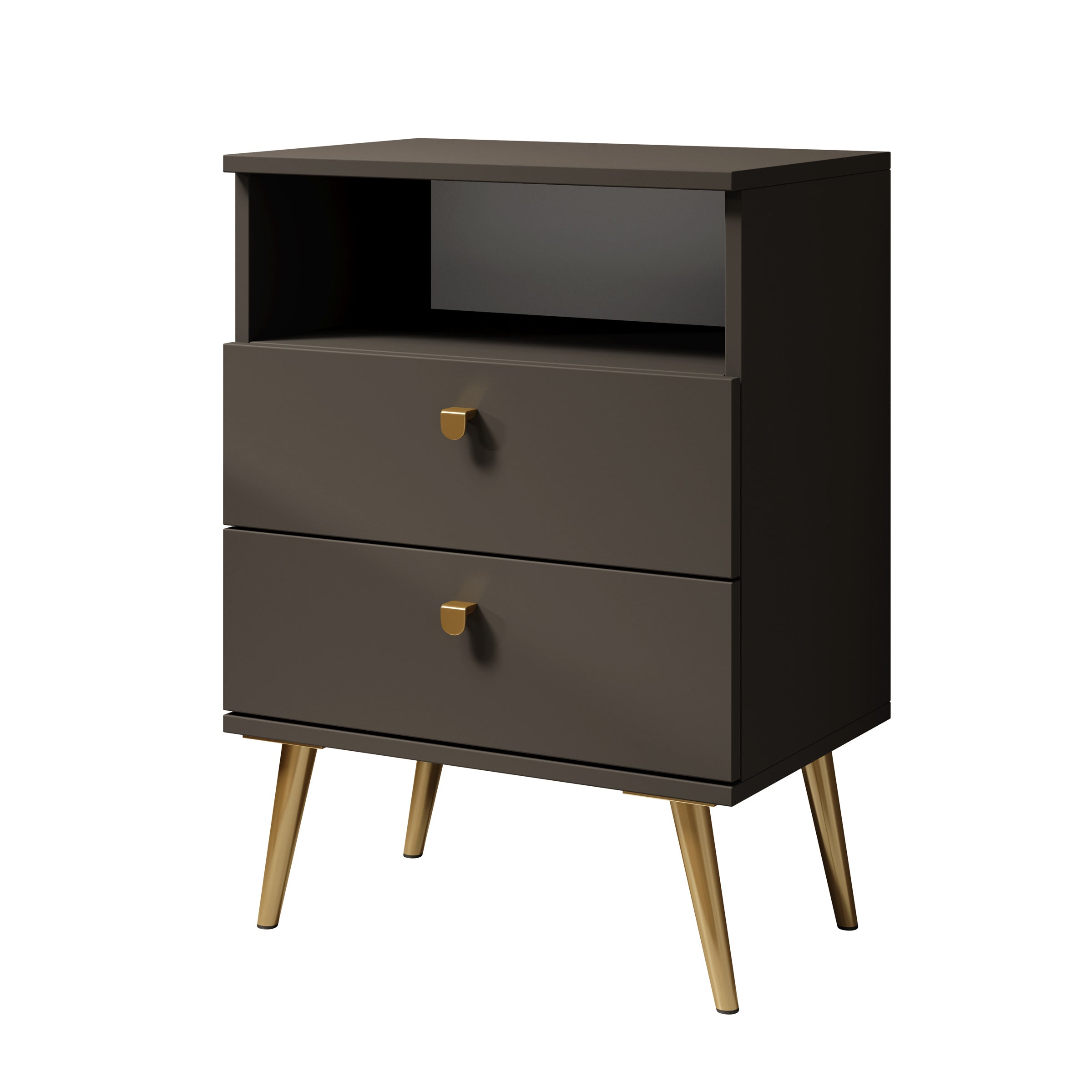 Hidde - Nachtkastje - Bruin - 50x36x69 cm