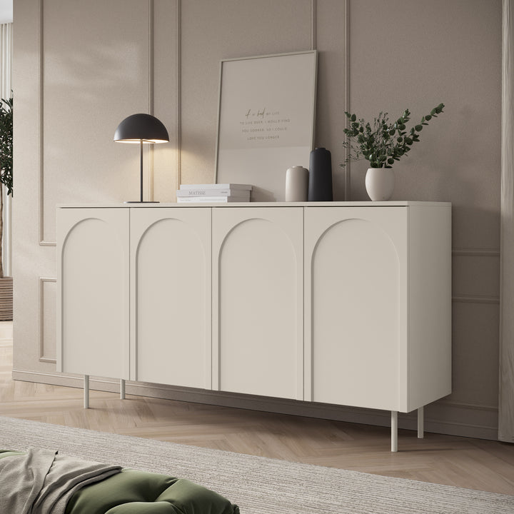 Hilo - Dressoir - Beige - 161x42x88 cm