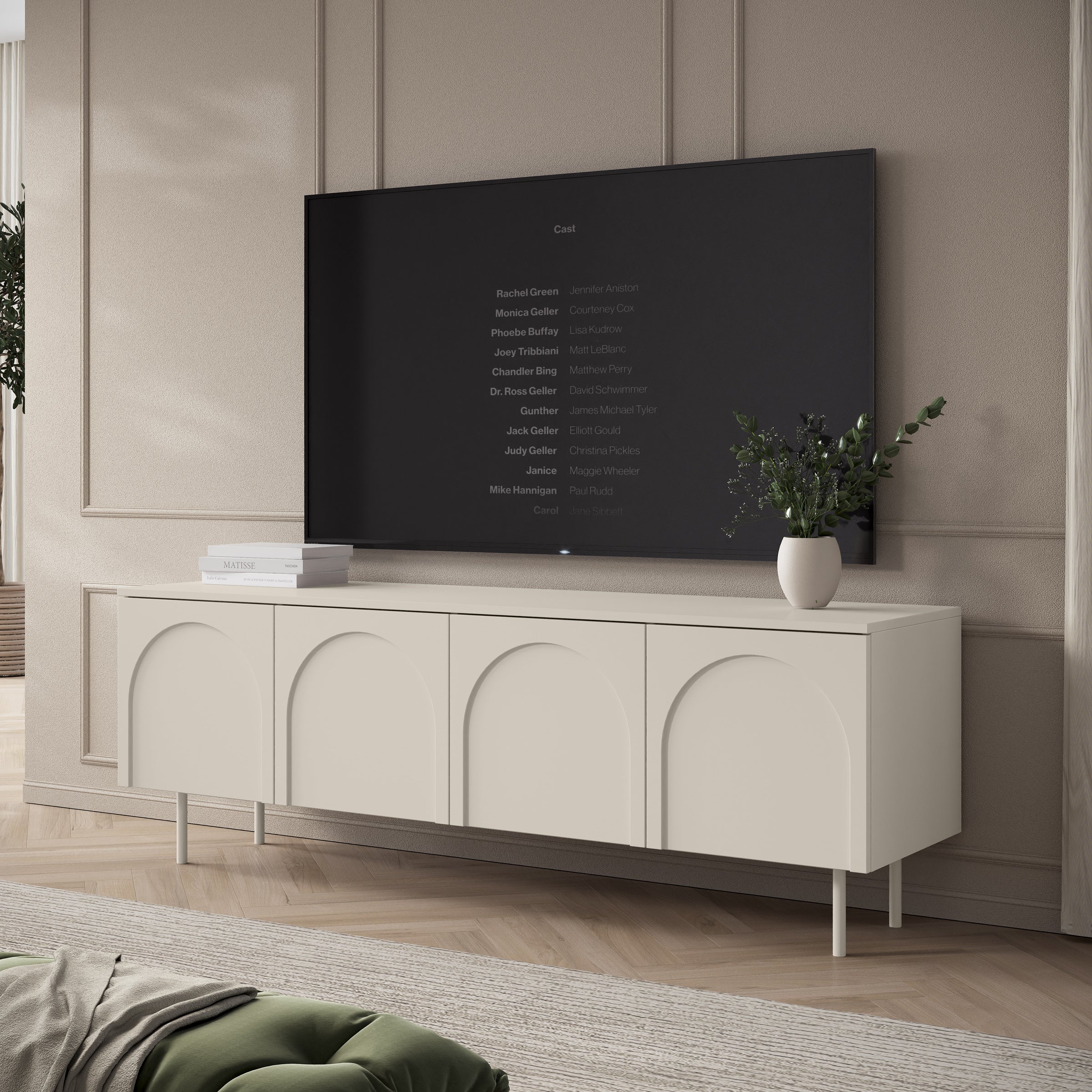 Hilo - TV-Meubel - Beige - 161x56x40 cm