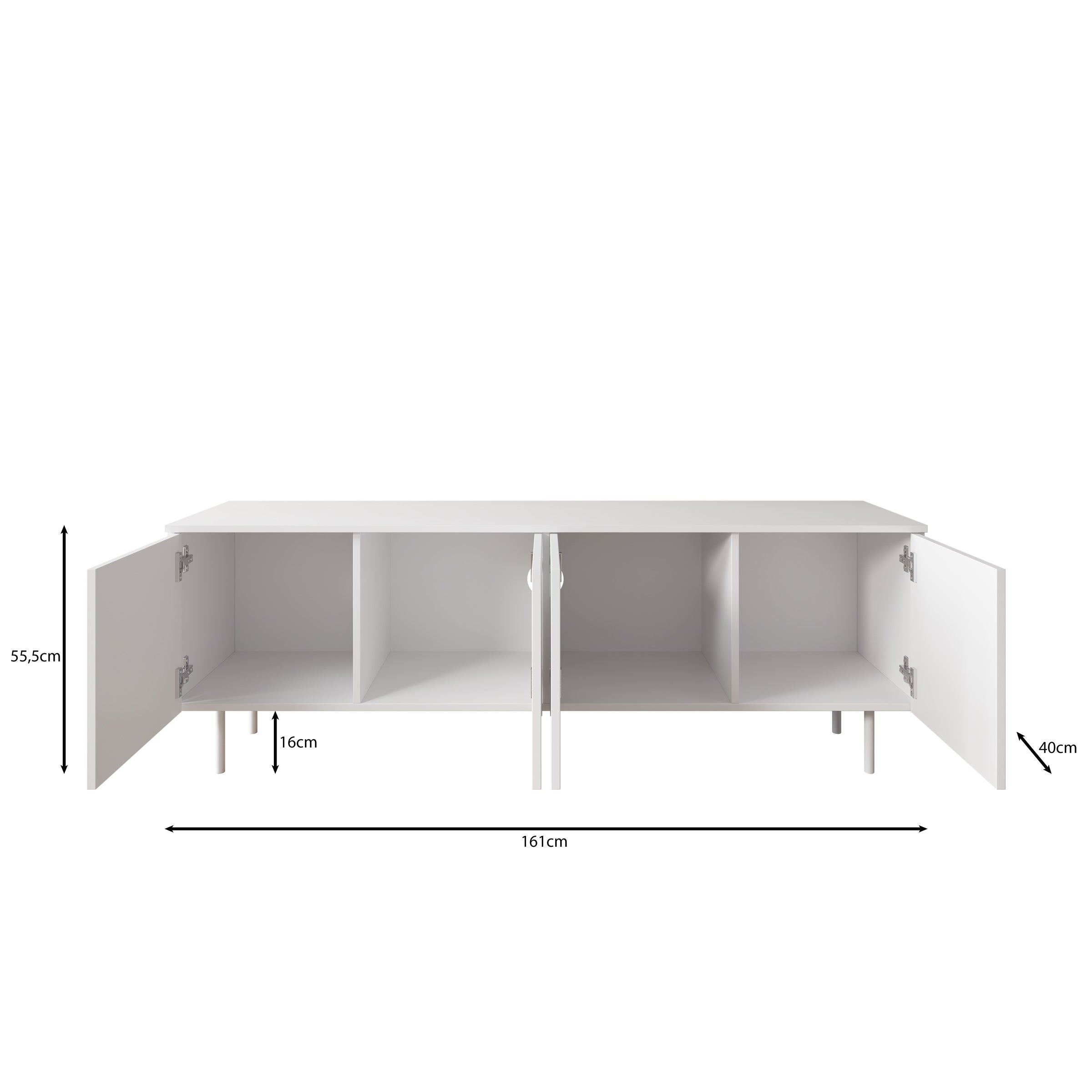 Hilo - TV-Meubel - Beige - 161x56x40 cm