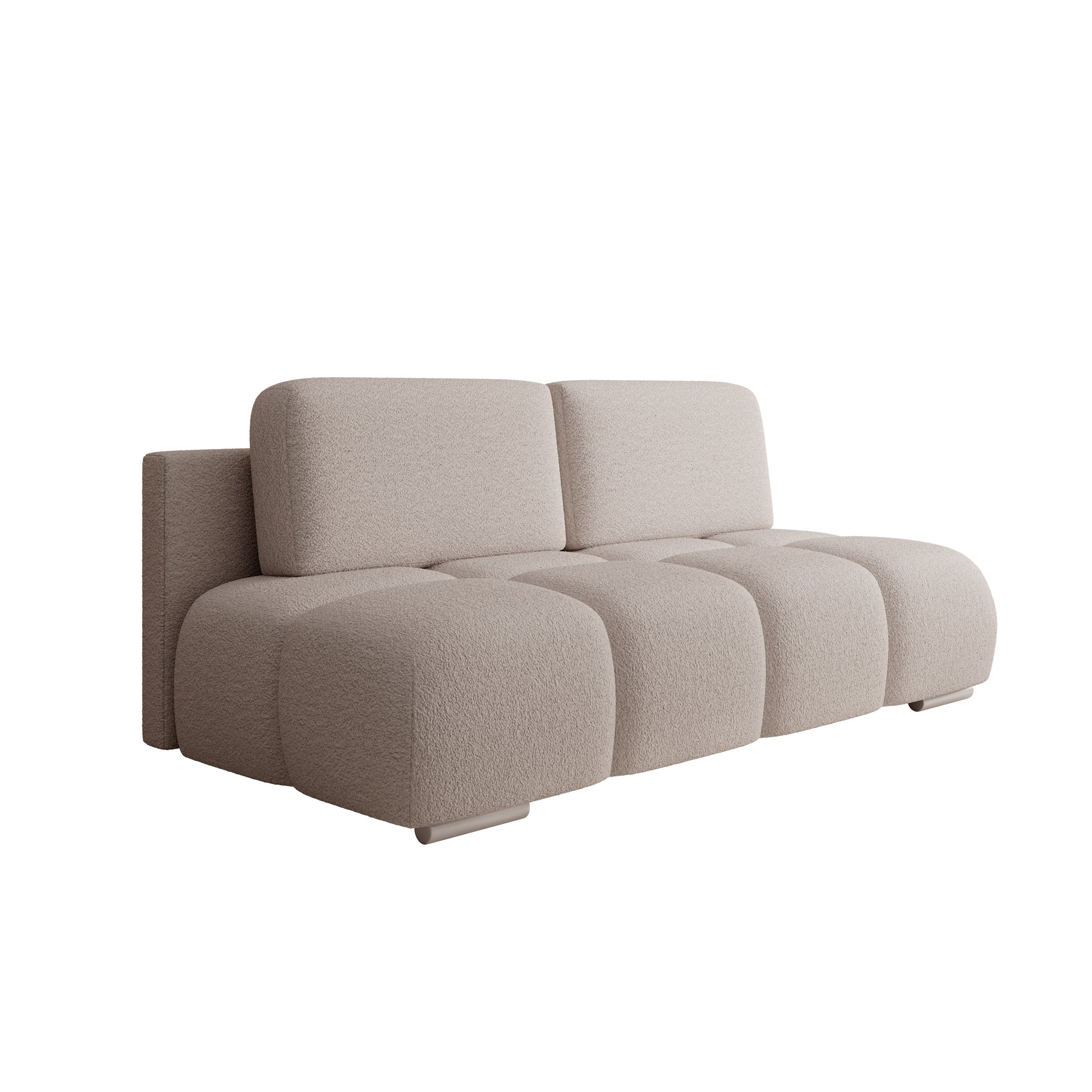 Hindrance - Slaapbank - Teddystof beige - 195x90x89 cm