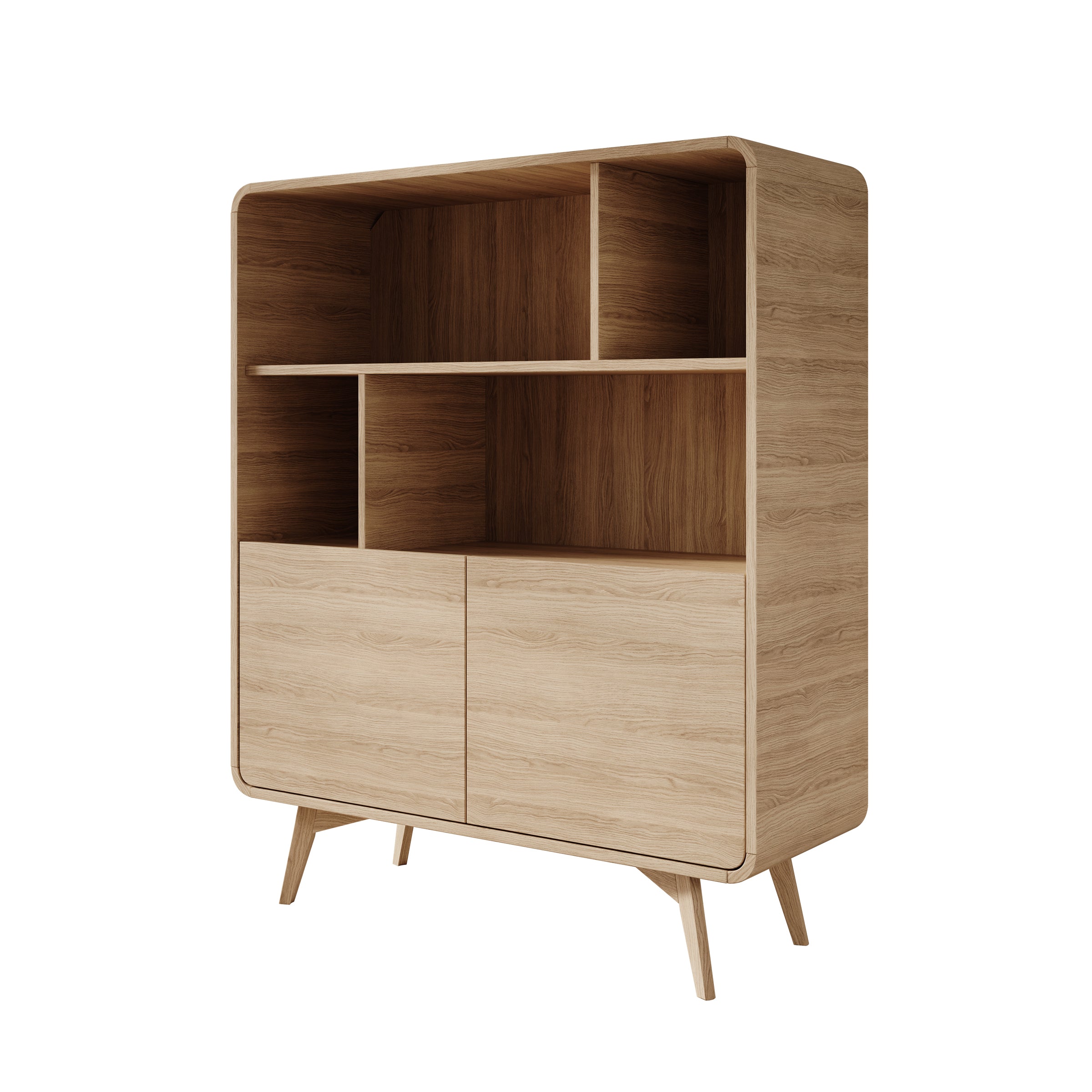 Hoshii - Boekenkast - Eikenpatroon - 108x39x130 cm