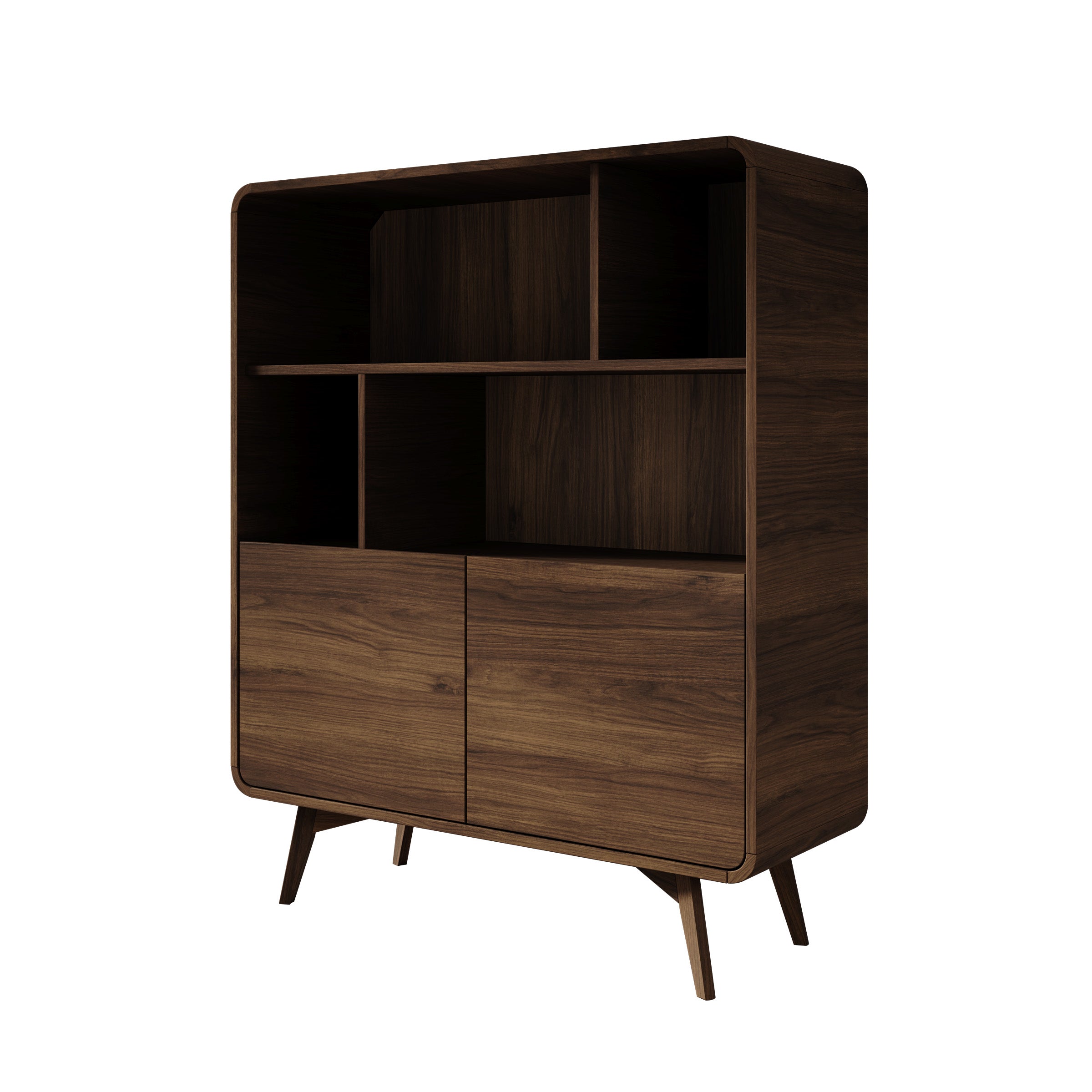 Hoshii - Boekenkast - Walnootpatroon - 108x39x130 cm