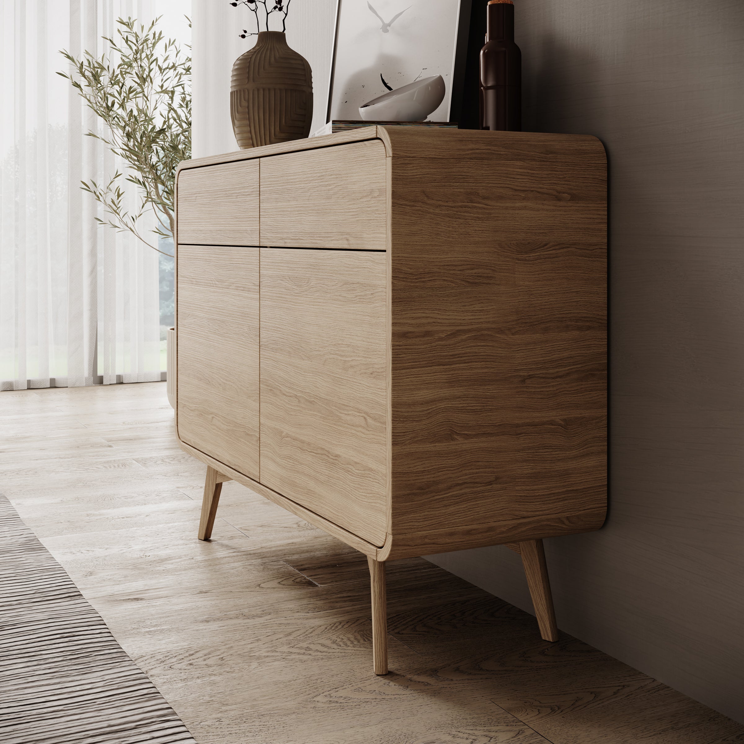 Hoshii - Dressoir - Eikenpatroon - 108x39x84 cm