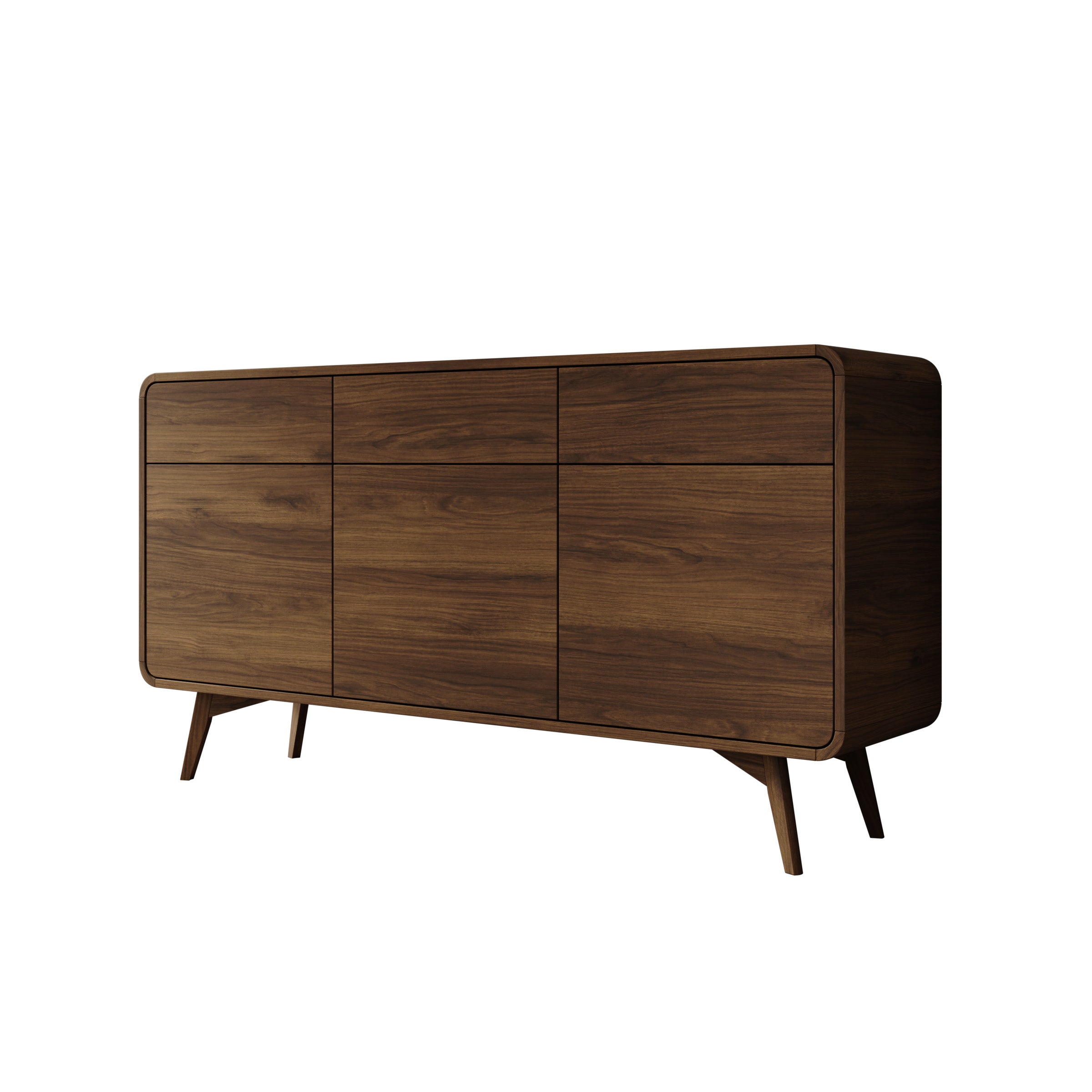 Hoshii - Dressoir - Walnootpatroon - 160x39x84 cm