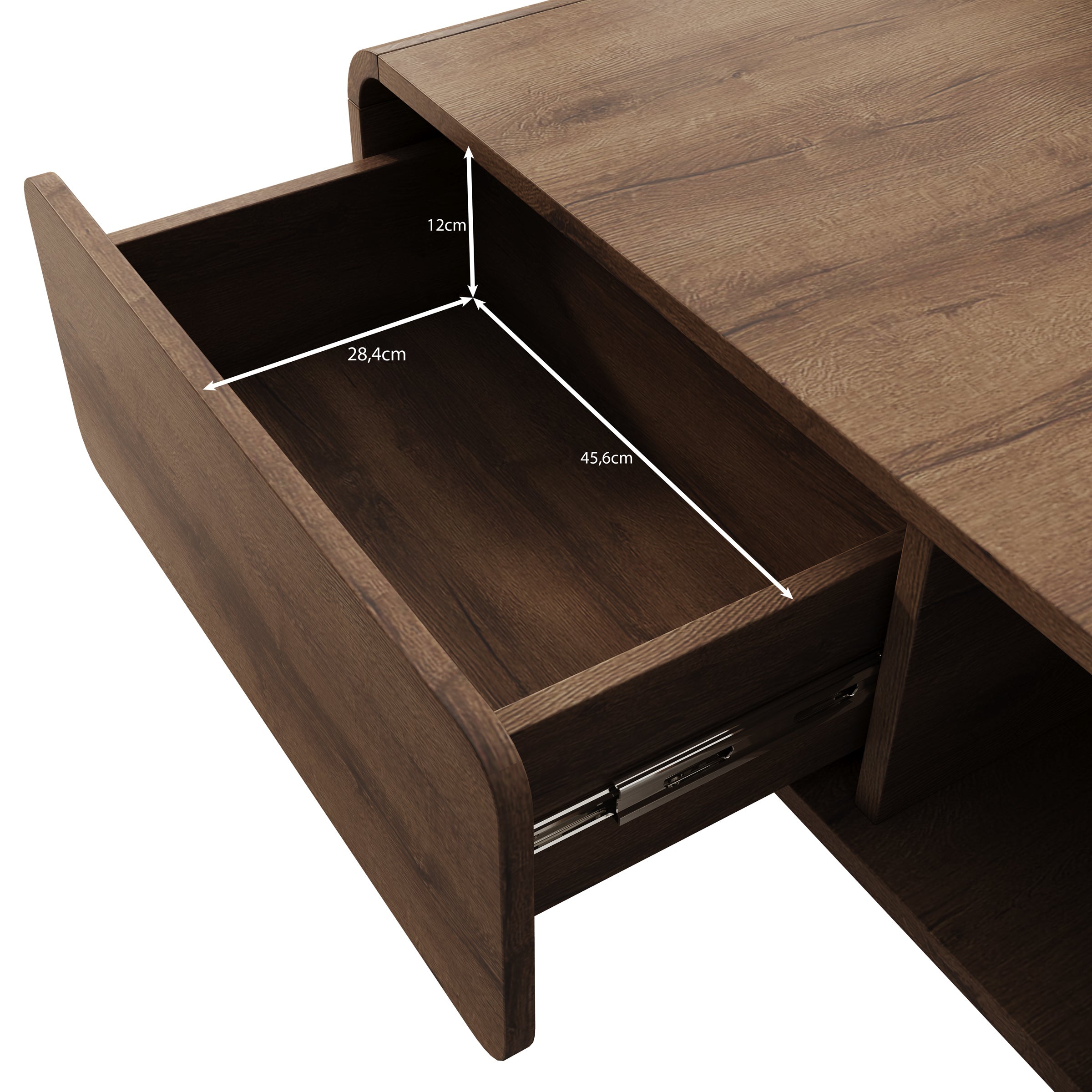 Hoshii - Salontafel - Donker eikenpatroon - 108x65x45 cm