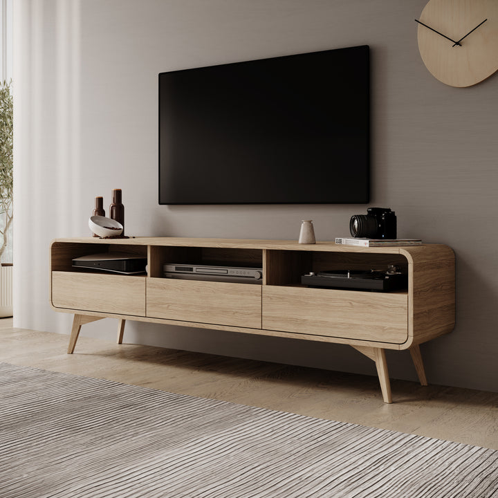 Hoshii - TV-Meubel - Eikenpatroon - 180x39x53 cm