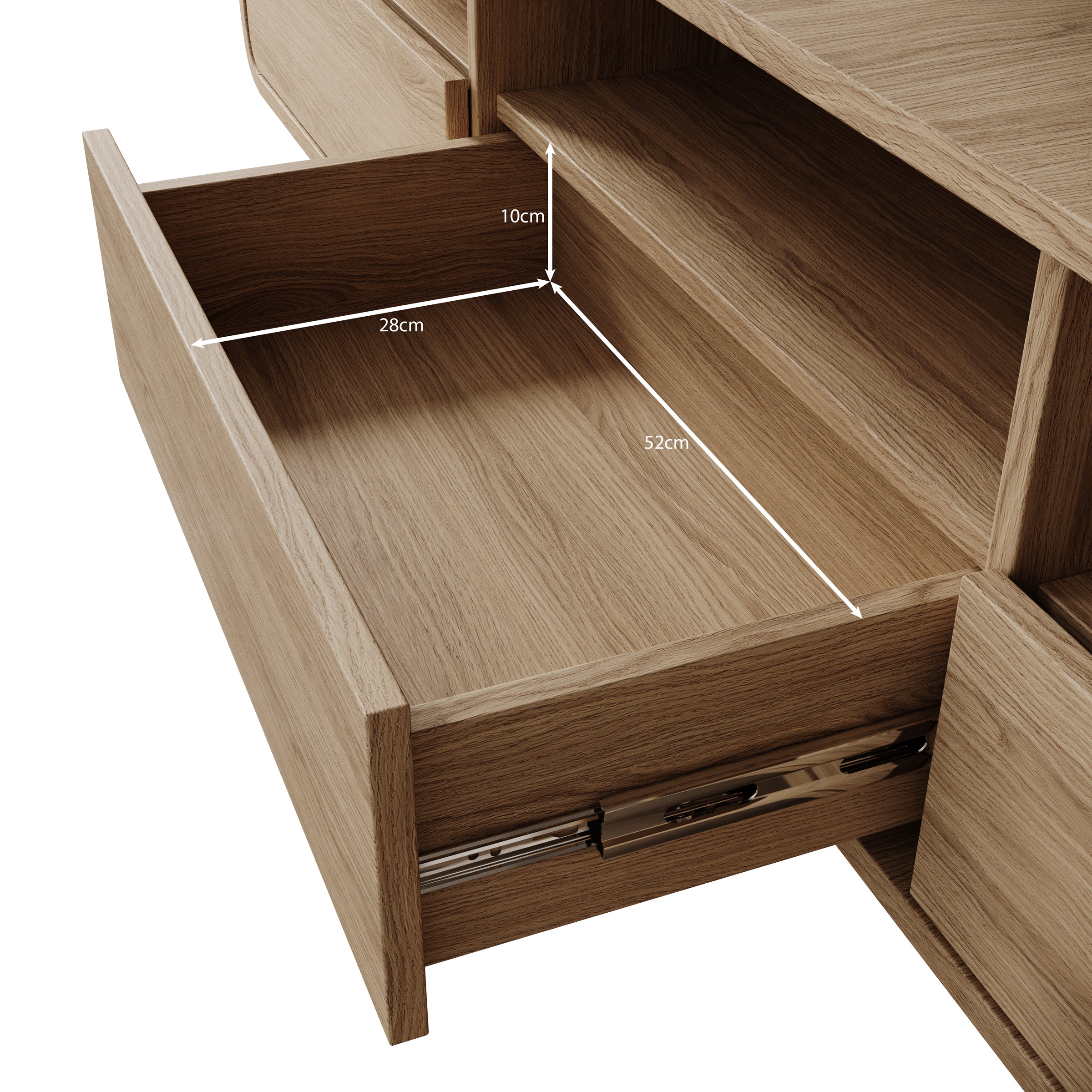 Hoshii - TV-Meubel - Eikenpatroon - 180x39x53 cm