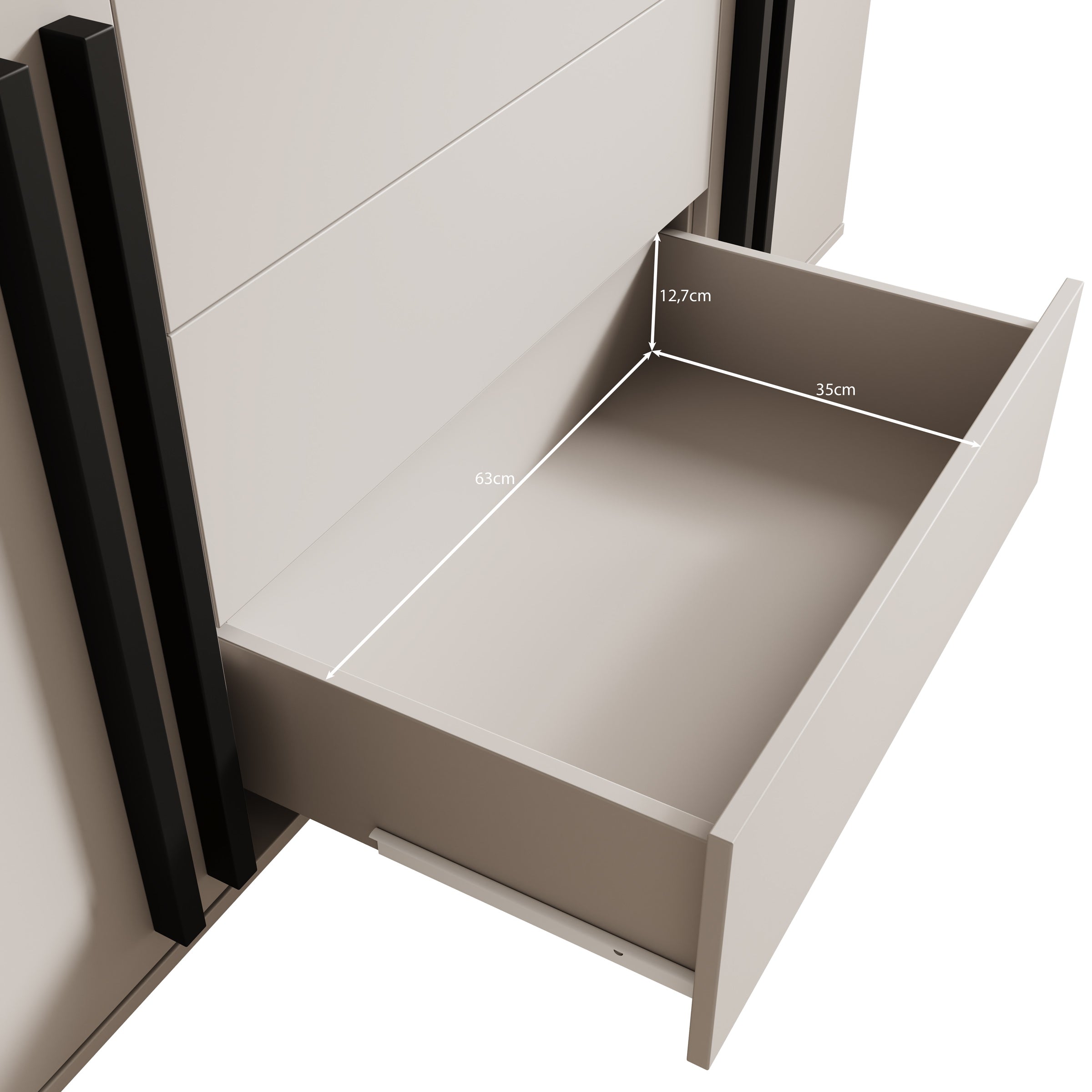 Hydra - Dressoir - Beige - 150x40x88 cm