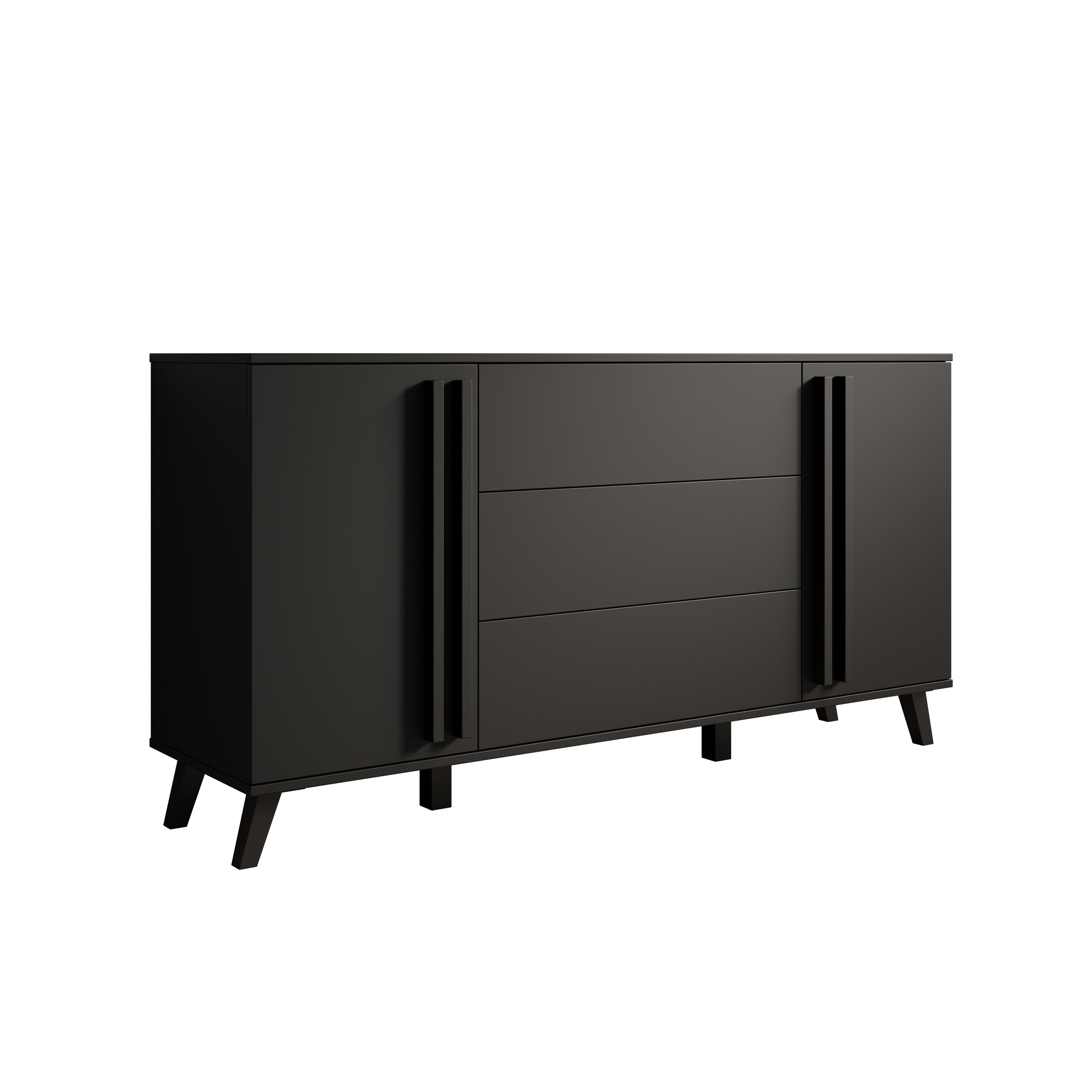 Hydra - Dressoir - Zwart - 150x40x88 cm