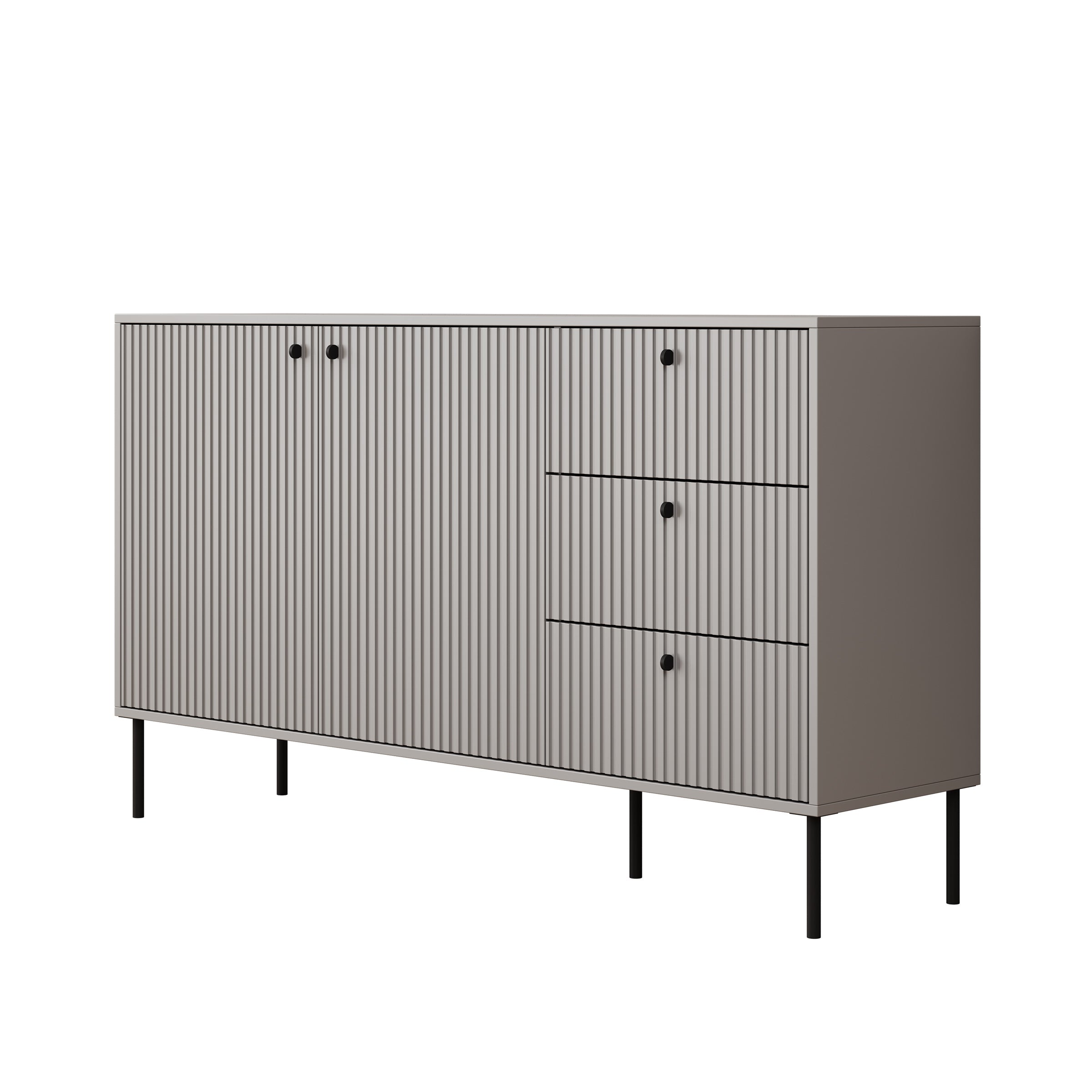 Ilux - Dressoir - Grijs - 156x41x89 cm