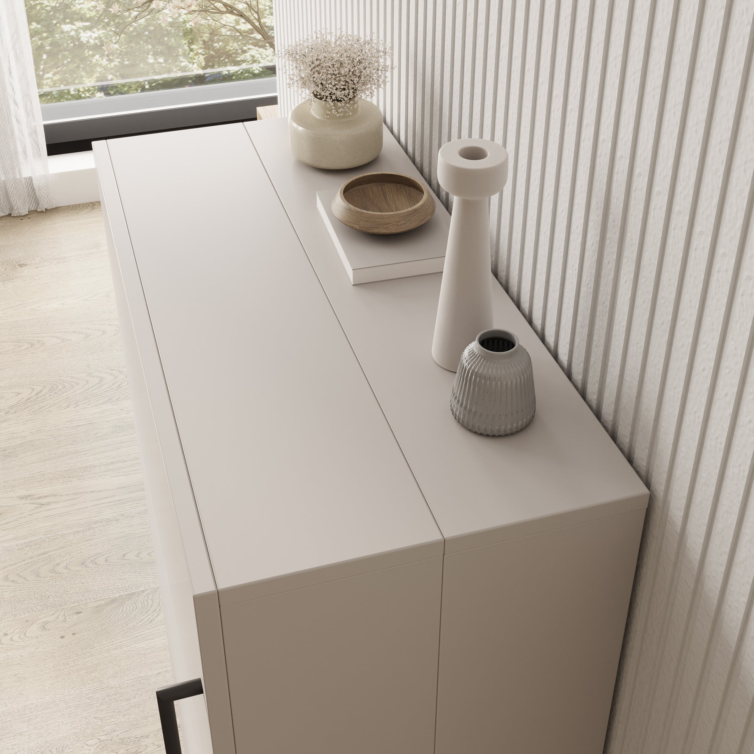 Inverly - Schoenenkast - Beige - 68x33x113 cm