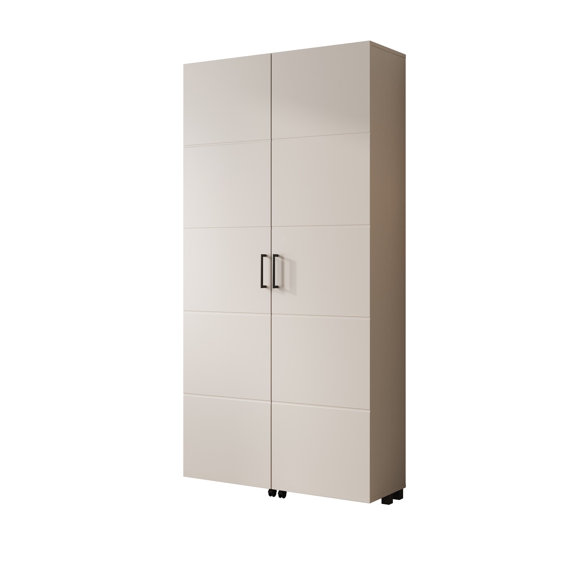 Inverly - Schoenenkast - Beige - 92x33x185 cm