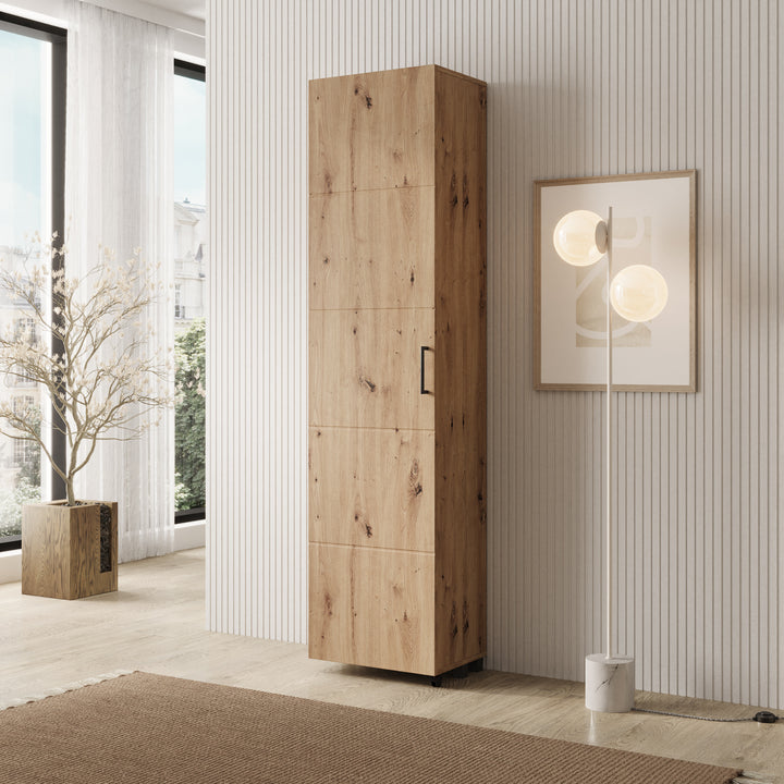 Inverly - Schoenenkast - Eikenpatroon - 46x33x185 cm